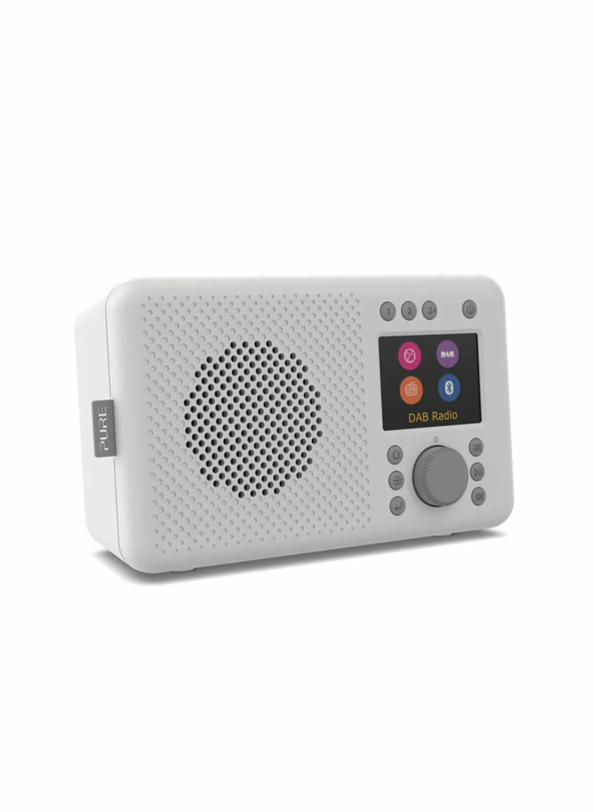 Pure Elan Connect Radio todo en uno con DAB y Bluetooth 4.2 (DAB/DAB+, FM y radio por Internet, pantalla TFT en color, 20 memorias de emisoras, posibilidad de funcionamiento con batería), Gris piedra