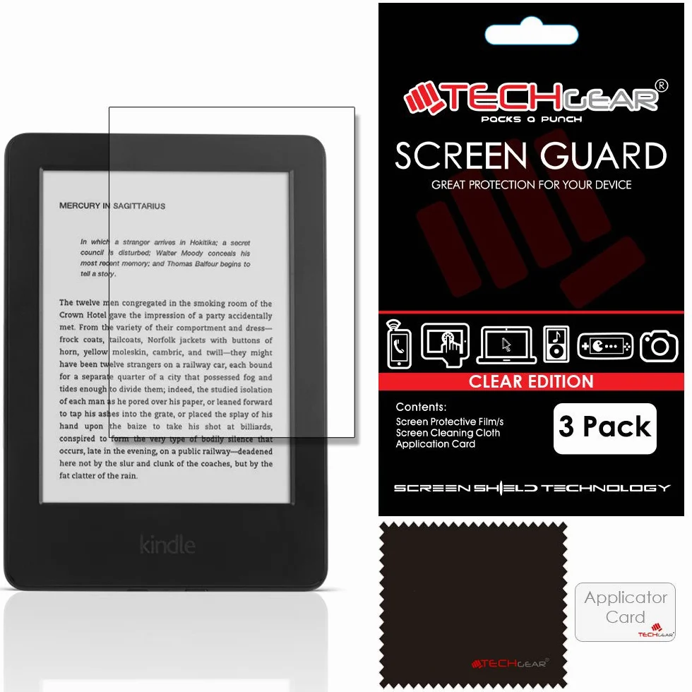 TECHGEAR Lote de 3 Protectores de Pantalla para Amazon Kindle 6"