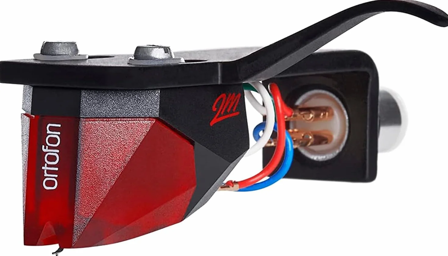Ortofon 2M Red Cápsula de imán móvil premontado en SH-4 Black | rojo/negro