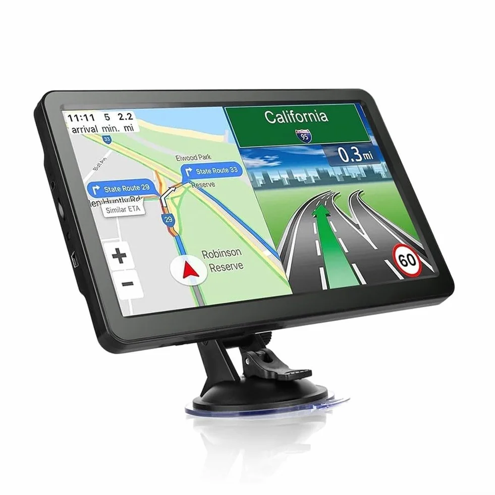 GPS Navigator 2025 9 pulgadas para camión mapas sin conexión Europa 12 canales guía de voz FM asistencia carril
