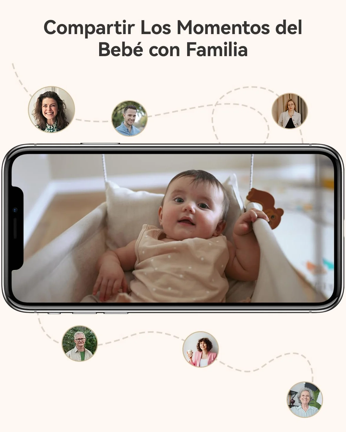 Imou Cámara IP WiFi Interior 2K (3MP) con Detección de Humano, 360°, Audio Bidireccional, Compatible con Alexa
