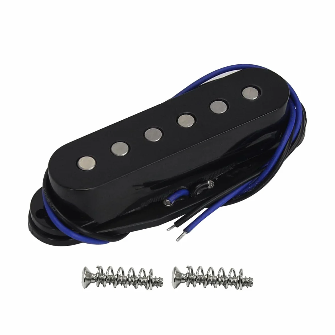 FLEOR Alnico 5 HSS Single-Coil+Humbucker Pickup Neck+Middle+Bridge Pickup Set (14-15K), color negro