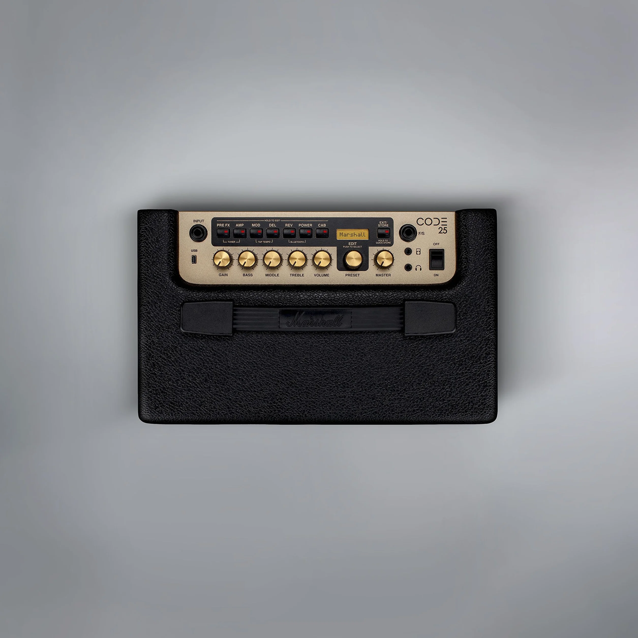 Marshall Code 25 25 Watt Digital Amplificador de práctica Adecuado para Guitarra eléctrica - Negro