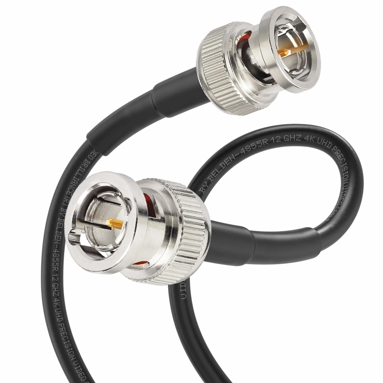 Superbat Cable SDI BNC 12G 4K UHD 1m Belden 4855R Macho a Macho 75ohm para Cámara de Seguridad