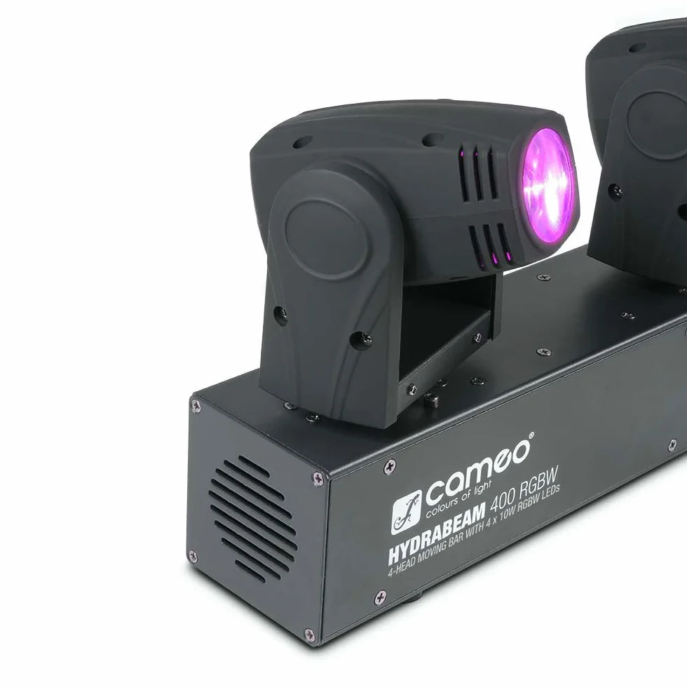 Cameo HYDRABEAM 400 RGBW - Set con 4 cabezas móviles ultrarrápidas de LEDs RGBW CREE de 10 W