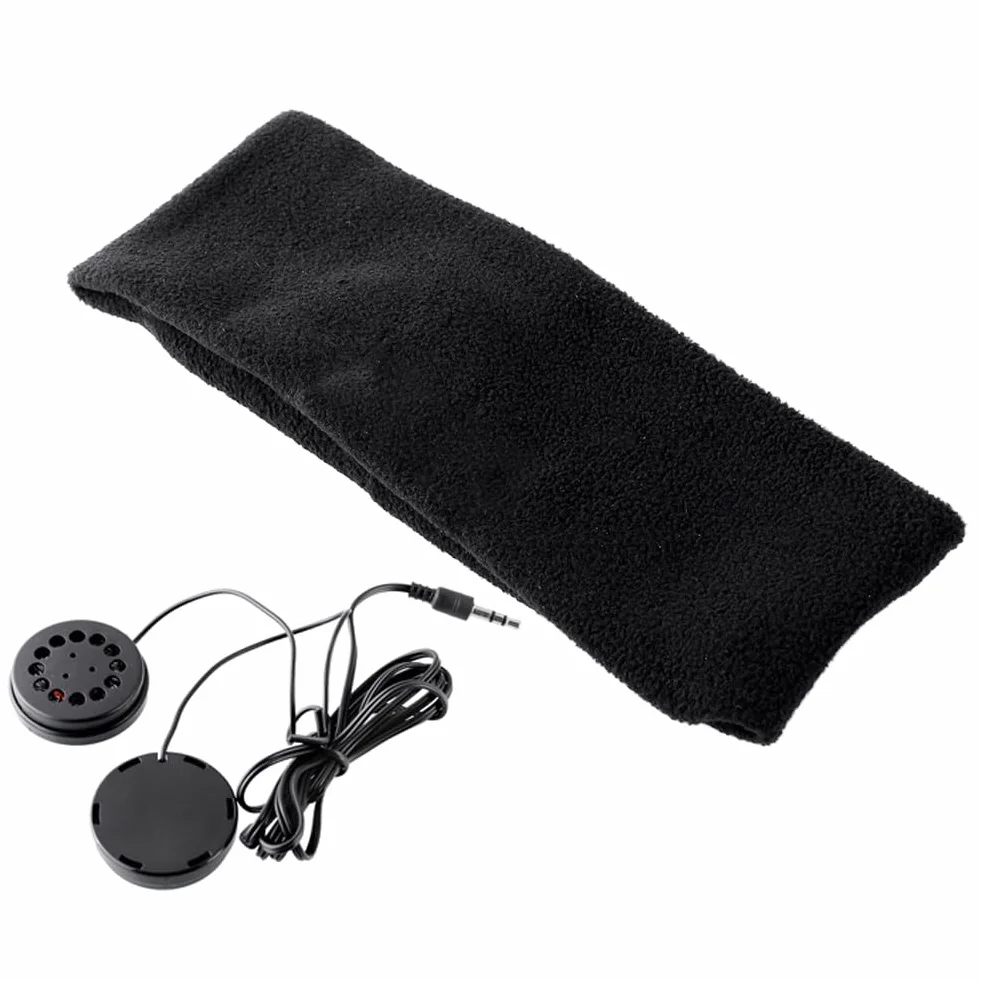 AFUNTA Sueño de Auriculares Estéreo con Orejeras de Lana Suave - Auriculares más Cómodos para Dormir y Viajar