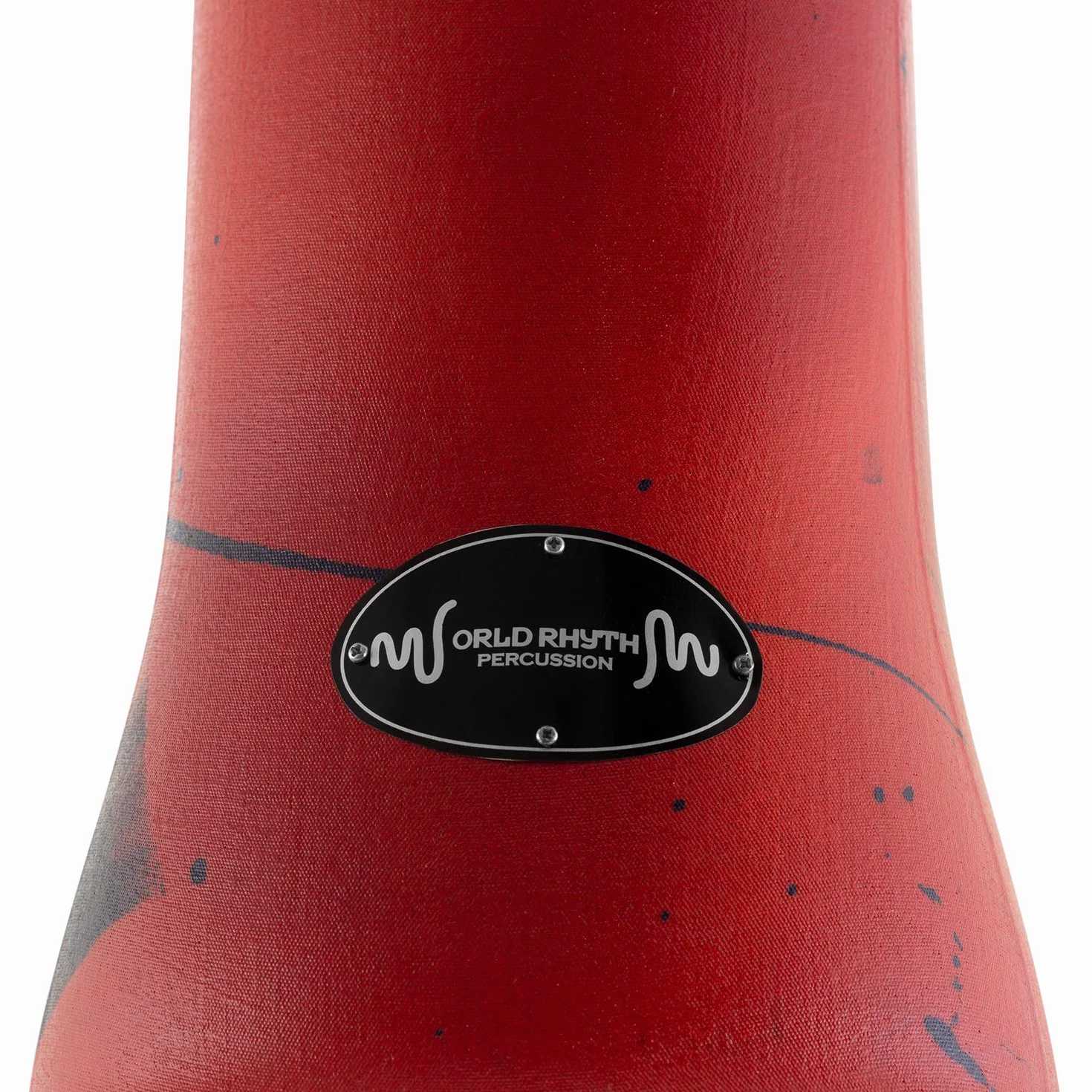 MDJ003-RD - Djembe con parche de piel cabra color rojo (12")