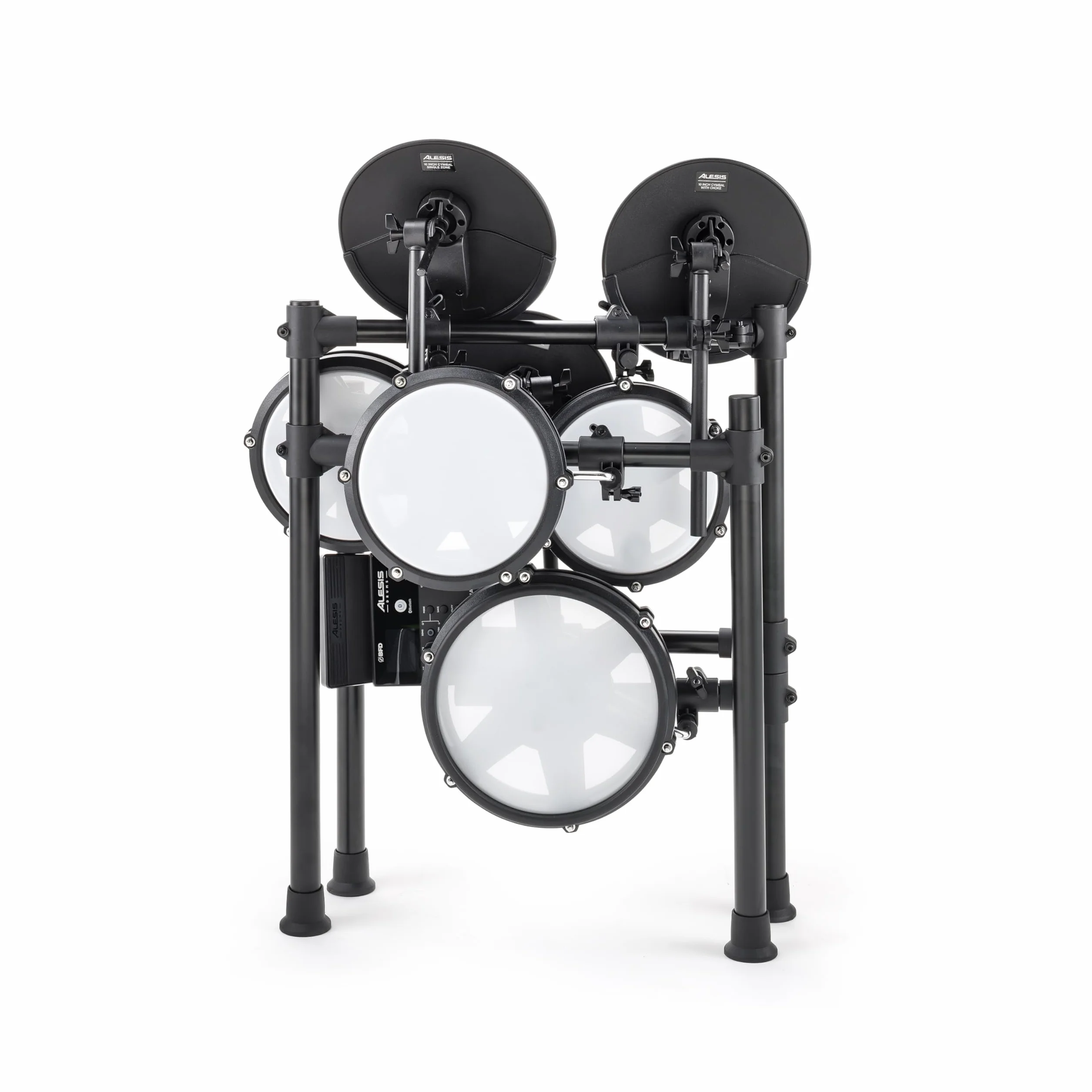 Alesis Nitro Max Kit - Batería Electrónica Compacta con Parches de Malla Silenciosos, Caja de Doble Zona de 10", Bluetooth, +440 Sonidos BFD, Drumeo, USB MIDI, Pedal de Bombo