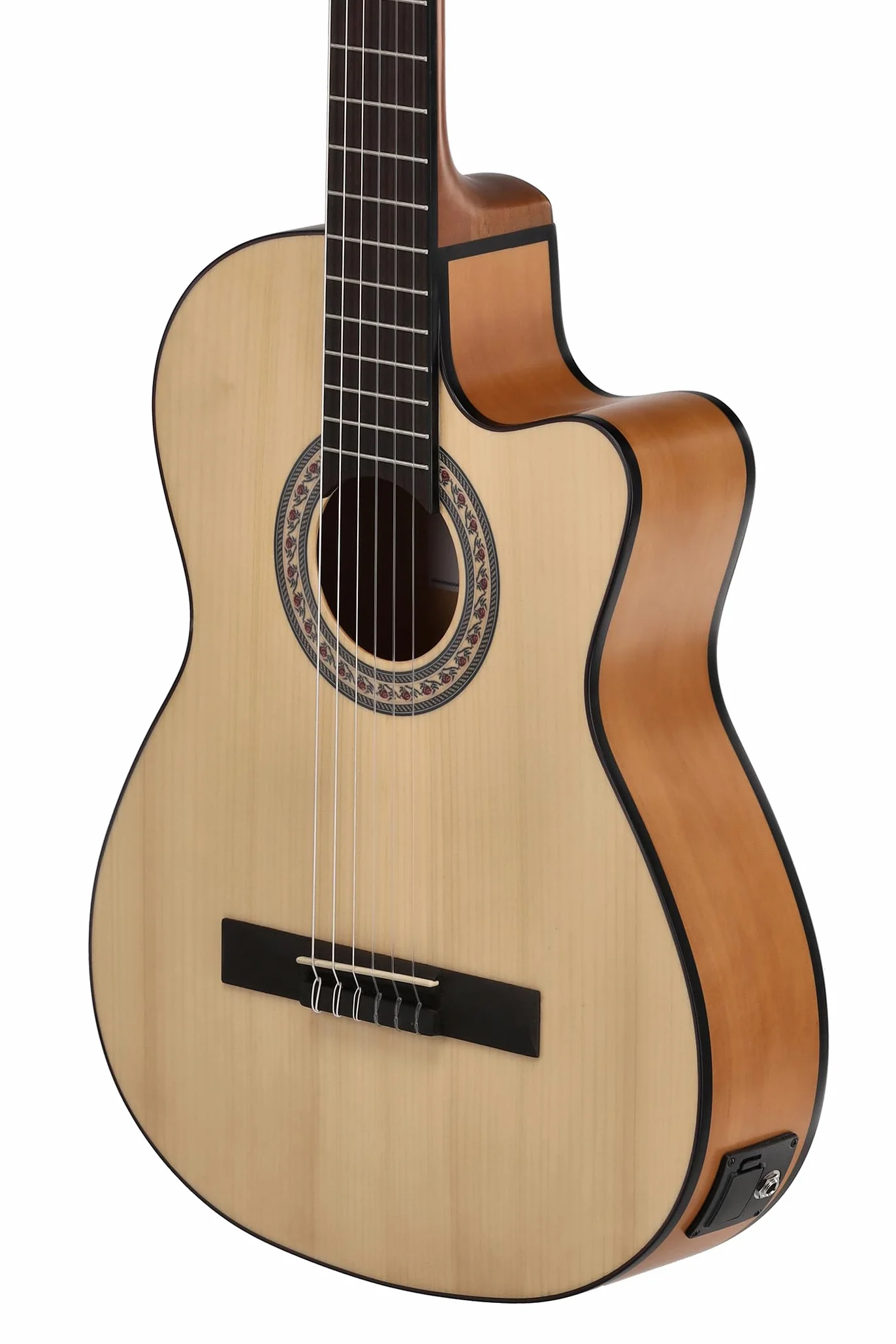 LUTHIER MANUEL RODRÍGUEZ Guitarra electroacústica Caballero Principio - Flamenco Cut - Tapa de abeto maciza - Fondo/aros de agathis - Preamp ETC-4 - CA-PM FE
