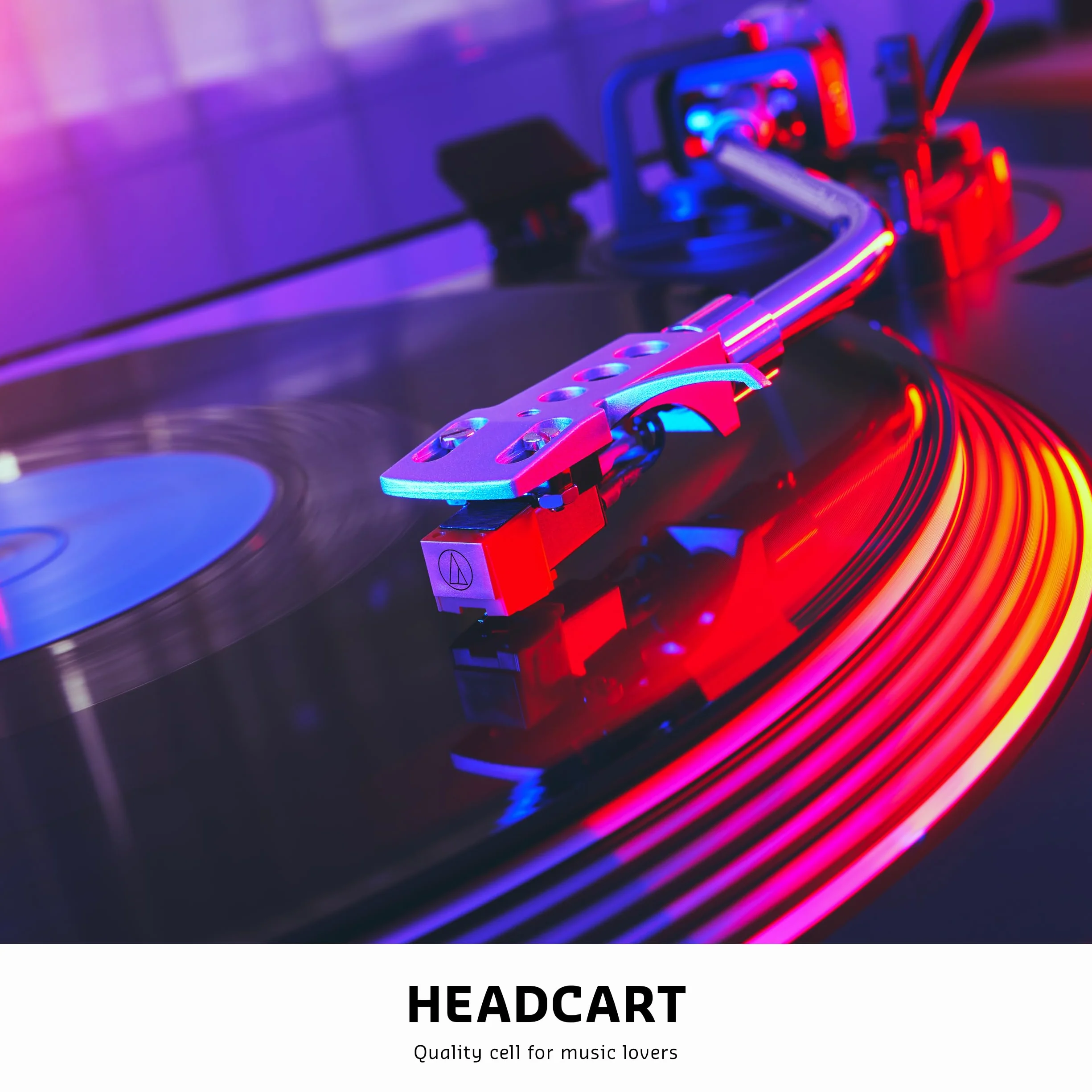 Ibiza - HEADCART - Soporte para Pilas con Pila de Audio Technica ® - Plata