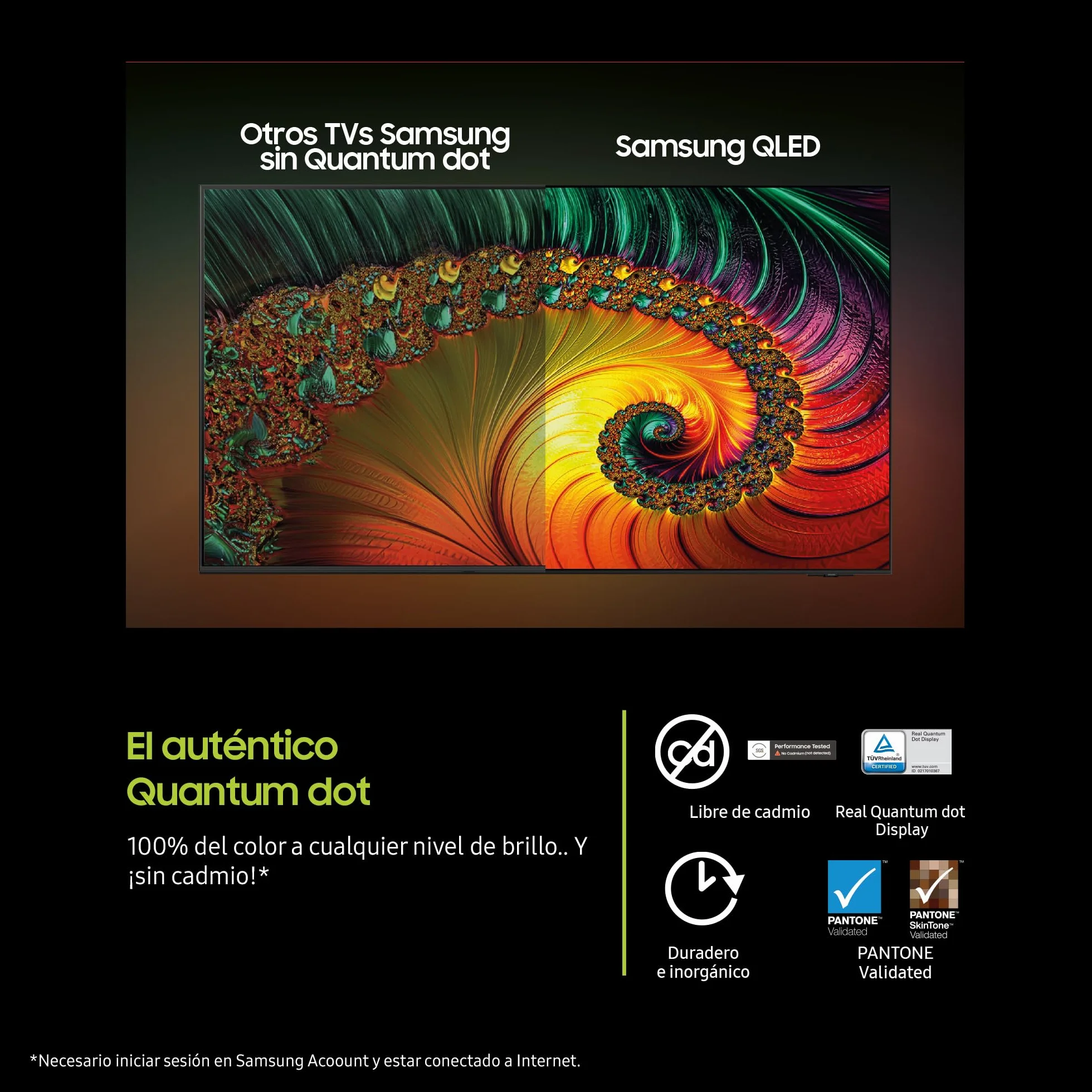 Samsung TV 65 Pulgadas QLED QE1F 4K Smart TV con Vision AI, 100% Volumen de Color con Quantum Dot