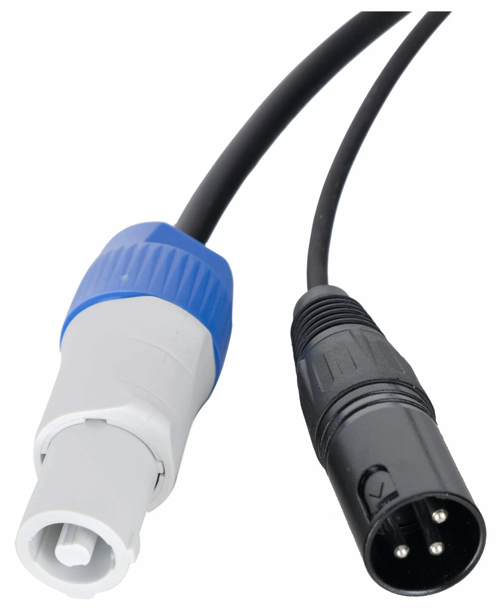Pronomic Stage PPD-5 Cable Híbrido Powerplug/DMX Set de 10 - Cable combinado para alimentación y señal DMX - Sin enredos al conectar efectos de luz - Longitud: 5 m - Negro
