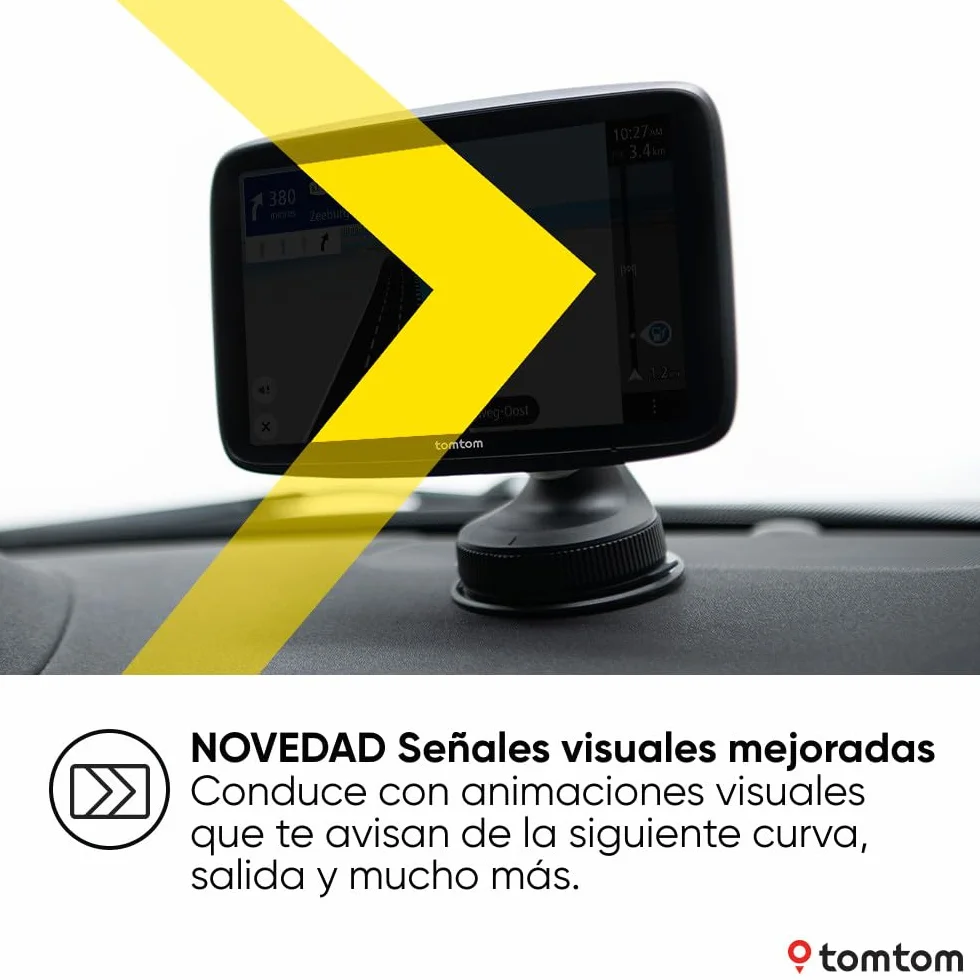 TomTom Go Superior GPS para Coche 7 Pulgadas con TomTom Traffic, Mapas del Mundo, Alertas de Radares y WiFi