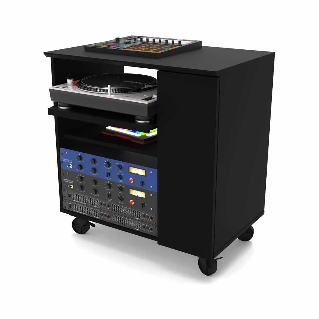 Glorious Modular Side Rack Black - Expansión para Racks de mesas de Estudio