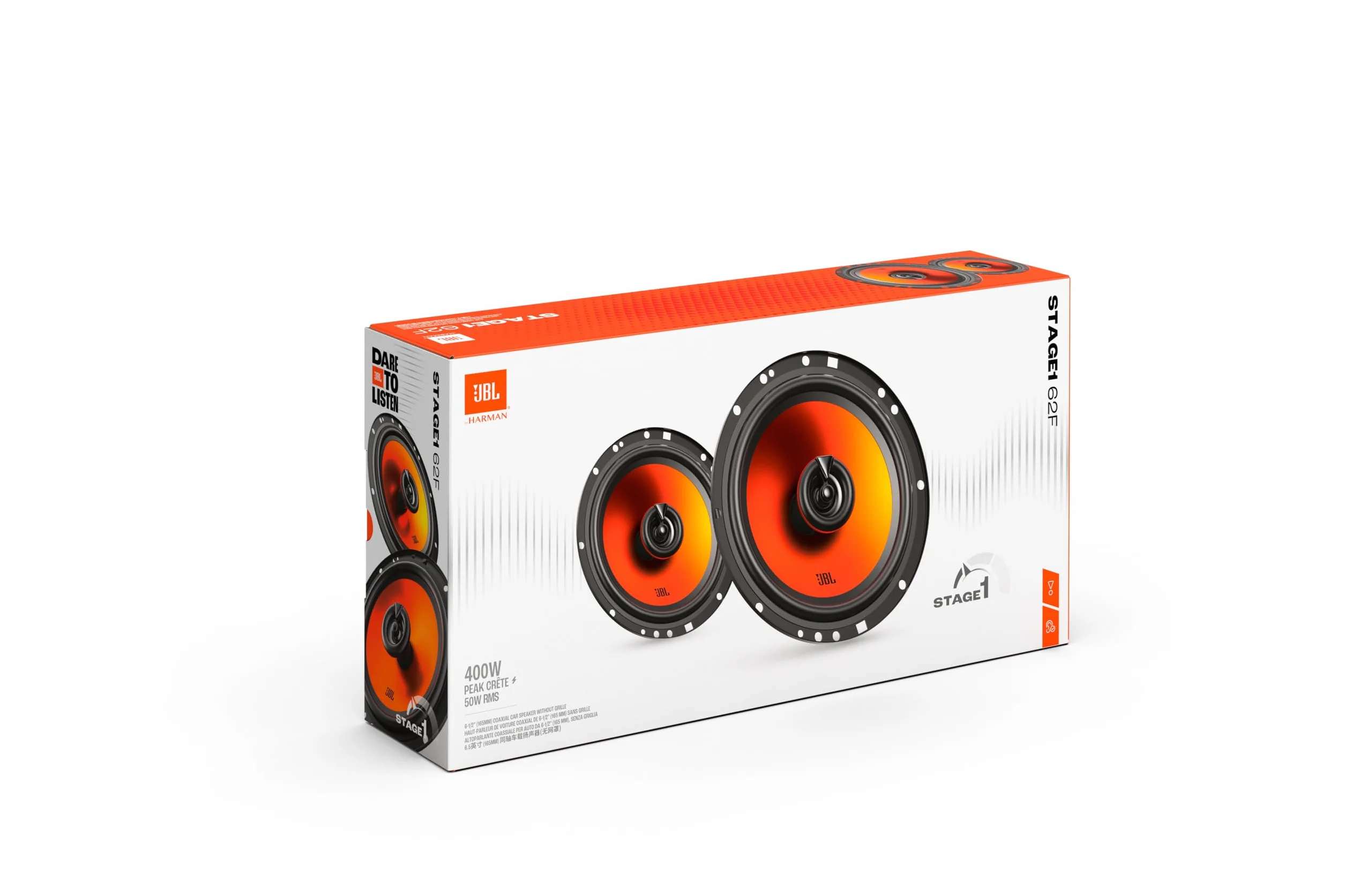 JBL Stage1 62F Gen2 Altavoces coaxiales 2 vías 6,5 Pulgadas 50 W RMS 400 W Pico 4 Ω