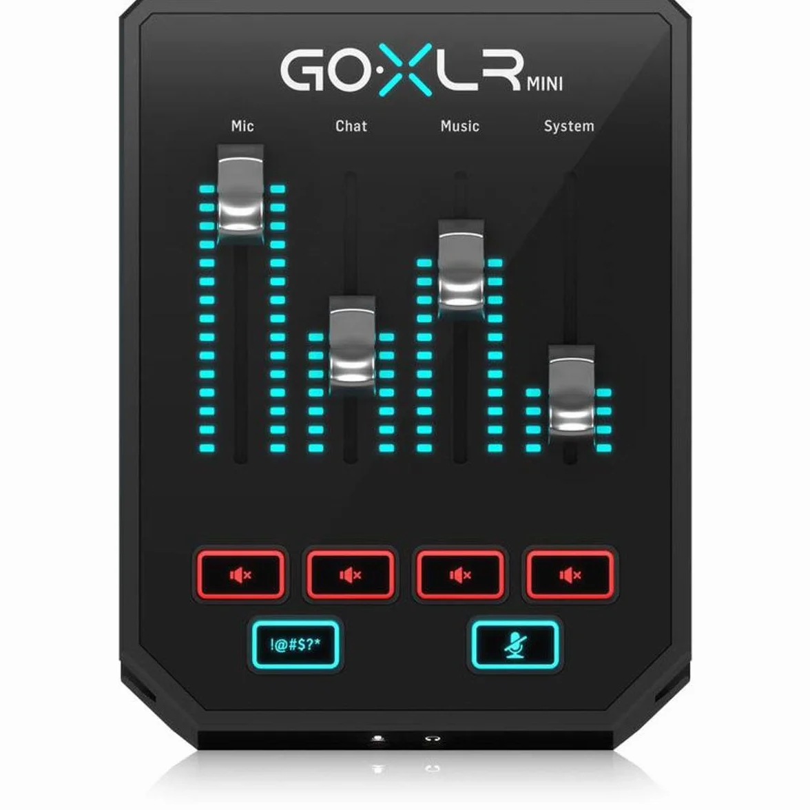 TC Helicon Mezclador de transmisión en línea GoXLR MINI con interfaz USB/audio y preamplificador Midas, solo compatible con PC
