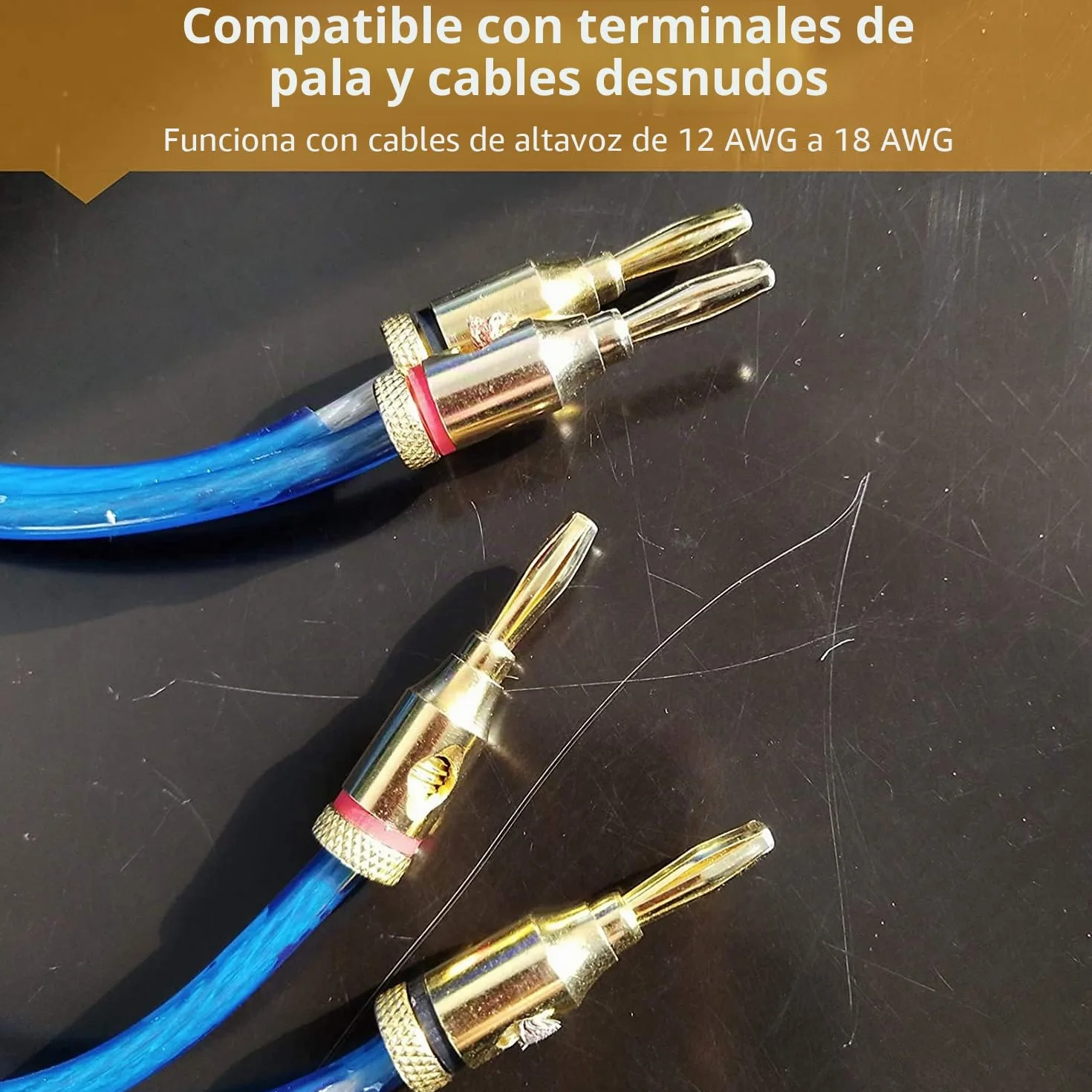 10 Piezas Conectores de Banana para Altavoz 4 mm