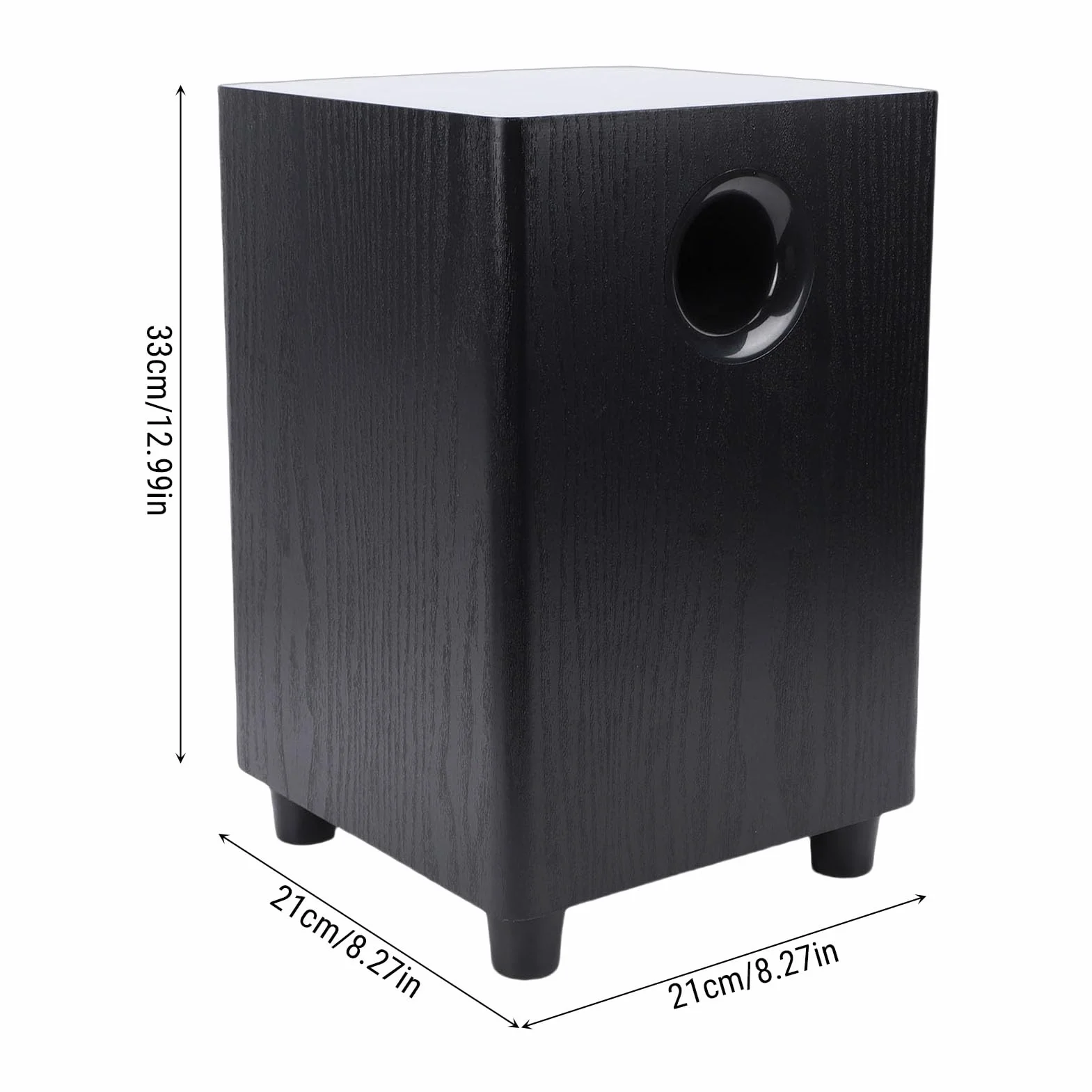 Subwoofer pasivo, Altavoz de subwoofer pasivo Independiente de 100 W y 6,5 Pulgadas, subwoofer de Cine en casa Plug and Play para Fiestas y Audio en el hogar