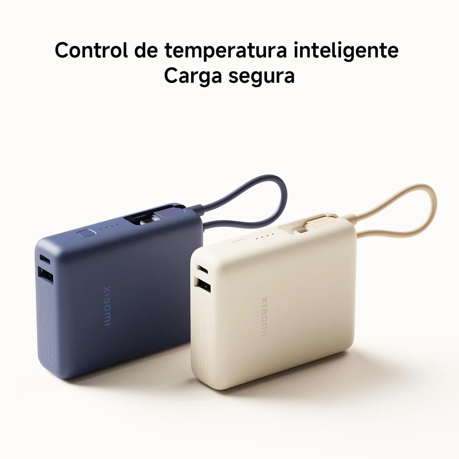 Xiaomi Power Bank 33W 10000mAh (Integrated Cable) Ice Blue 3 Puertos Carga Rápida