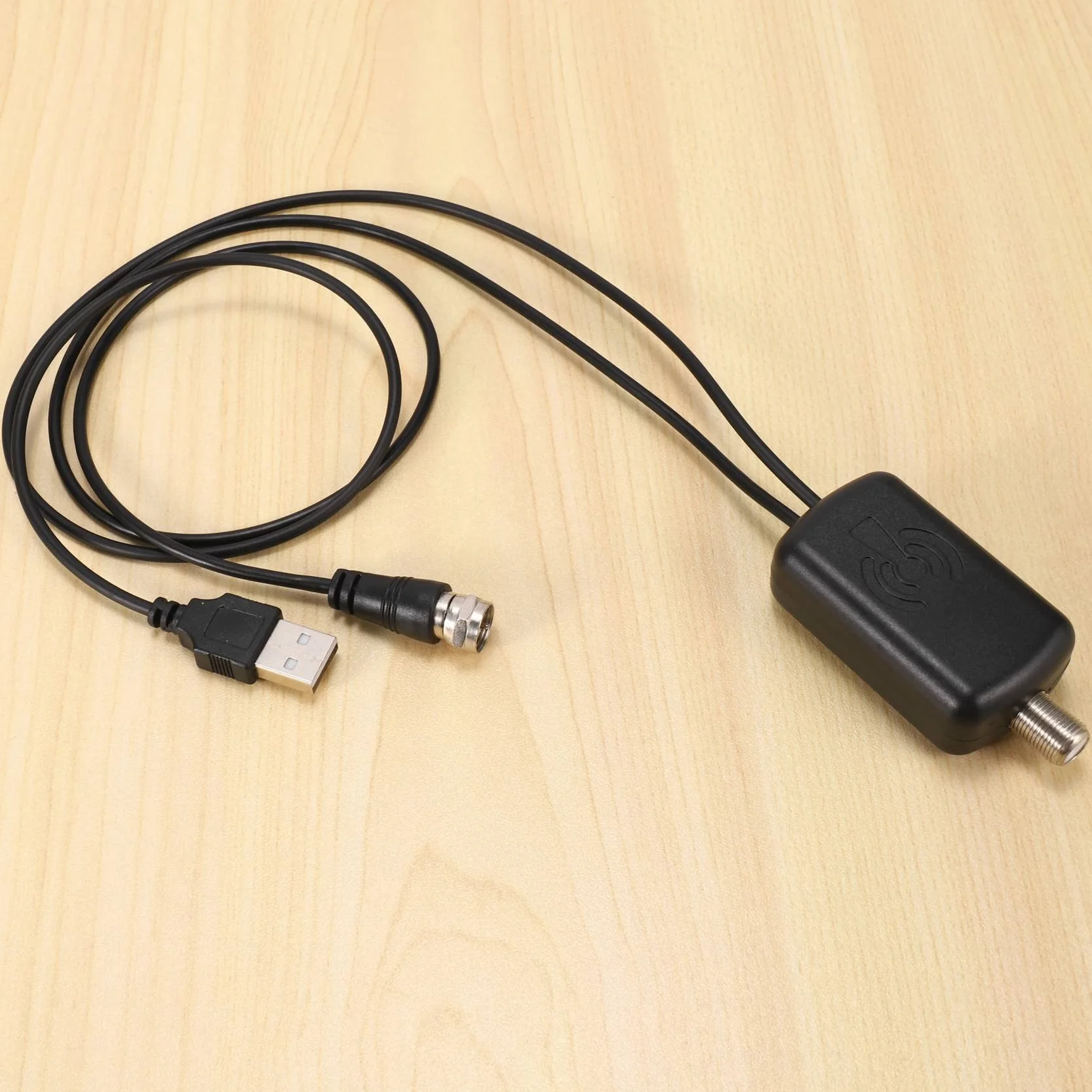 Amplificador de Antena HDTV Impulsor de senal Antena de TV HDTV con Kits de Fuente de alimentacion USB