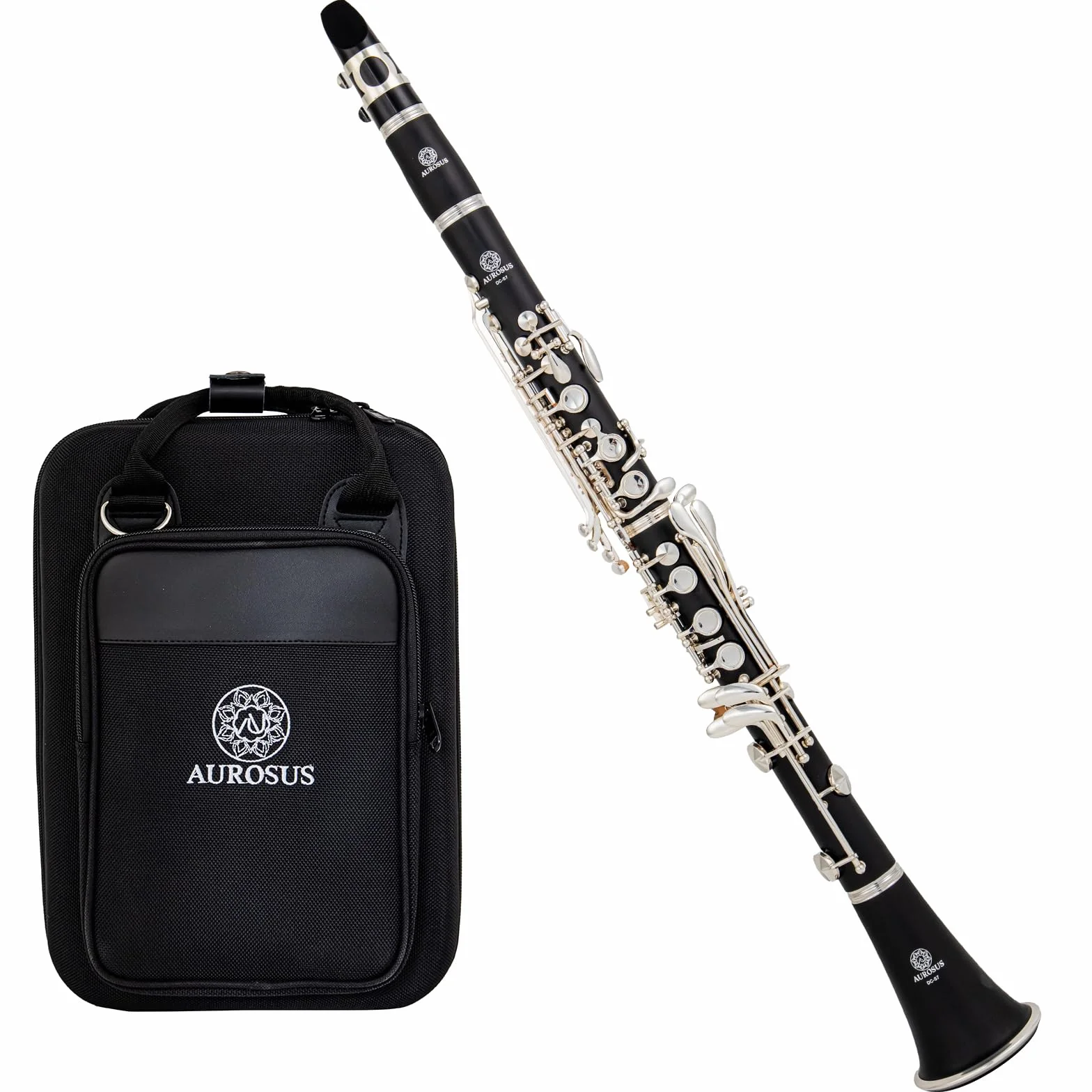 Mecanismo de meseta DC-S7 - Agujeros cubiertos 17 llaves chapadas en plata clarinetes para jugar al aire libre en invierno, para jugadores con manos muy pequeñas, clarinete de agujero cerrado