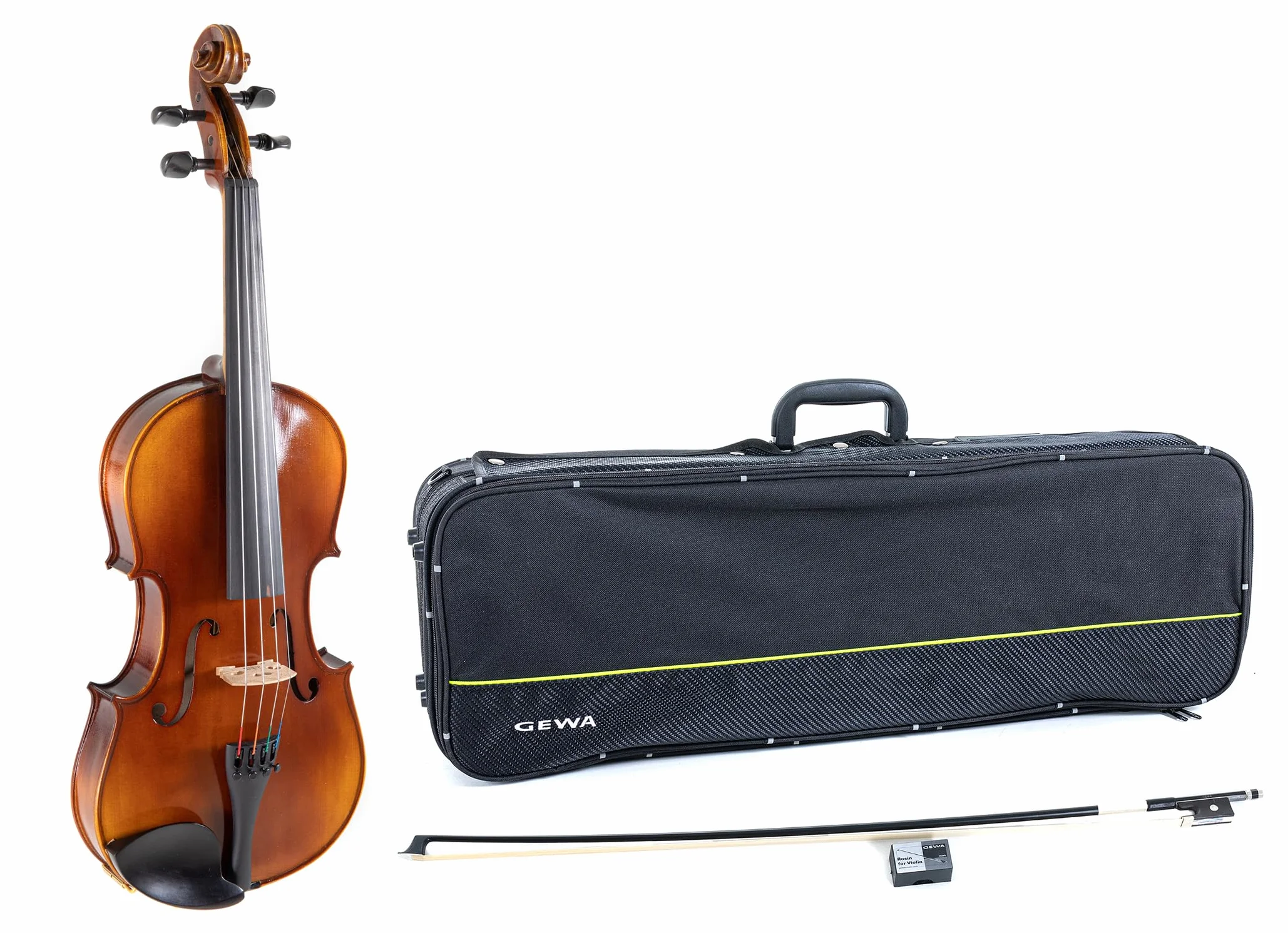 GEWA Juego de viola Allegro VA1 – 39,5 cm listo para tocar, incl. estuche para viola, arco de carbono, cuerdas Thomastik Infeld AlphaYue