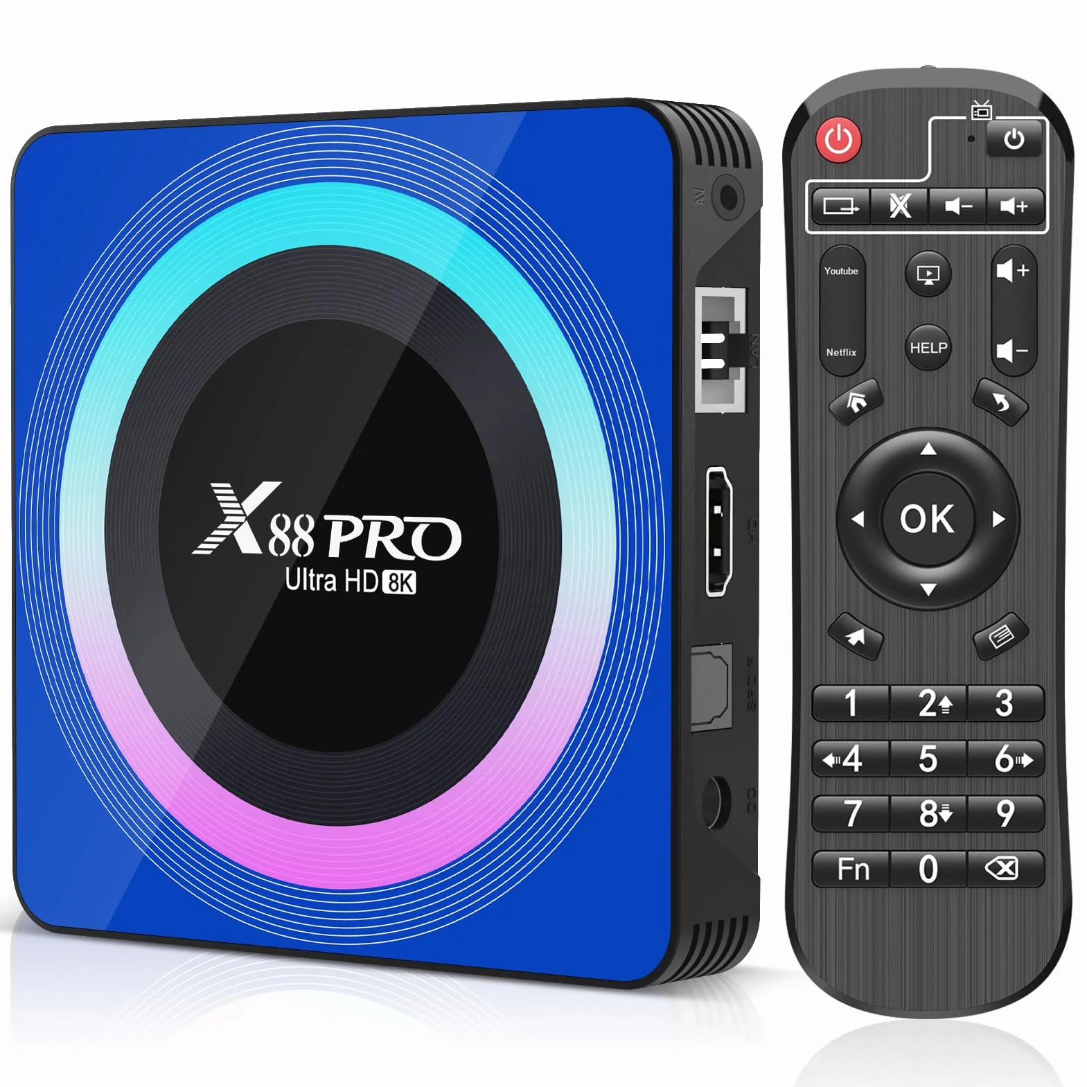 Android 13.0 TV Box 4GB RAM 64GB ROM RK3528 Quad-Core Cortex-A53 WiFi6 BT5.0 8K HDMI 2.0