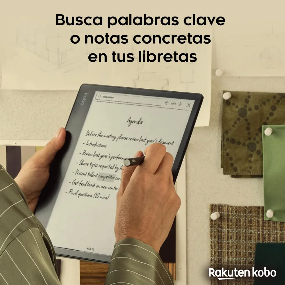 Kobo Elipsa 2E eReader 10,3" Pantalla Táctil Antirreflejos ComfortLight Pro Incluye Kobo Stylus 2 Brillo Ajustable Wi-Fi 32 GB