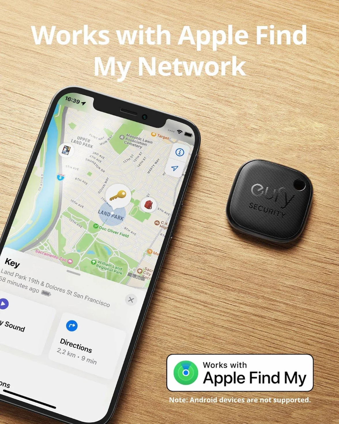 eufy Security SmartTrack Link Bluetooth Item Finder and Key Finder, Works with Apple Find My (iOS Only), Find Your Remote, Luggage, Phone, and More, Water Resistant (Android Not Supported),2 Pack