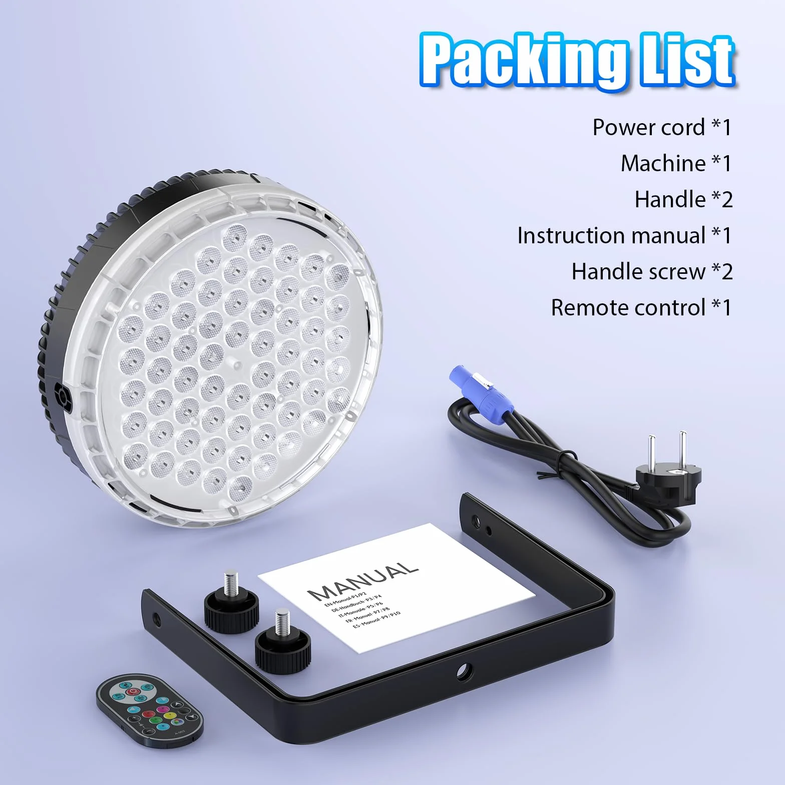 Juego de 4 focos LED Par de 120 W, 60 ledes, con mando a distancia, RGBW 4 en 1, 8CH/DMX512, LED Luces de escenario Foco de discoteca Luz de fiesta para bodas, bares, clubes, decoración