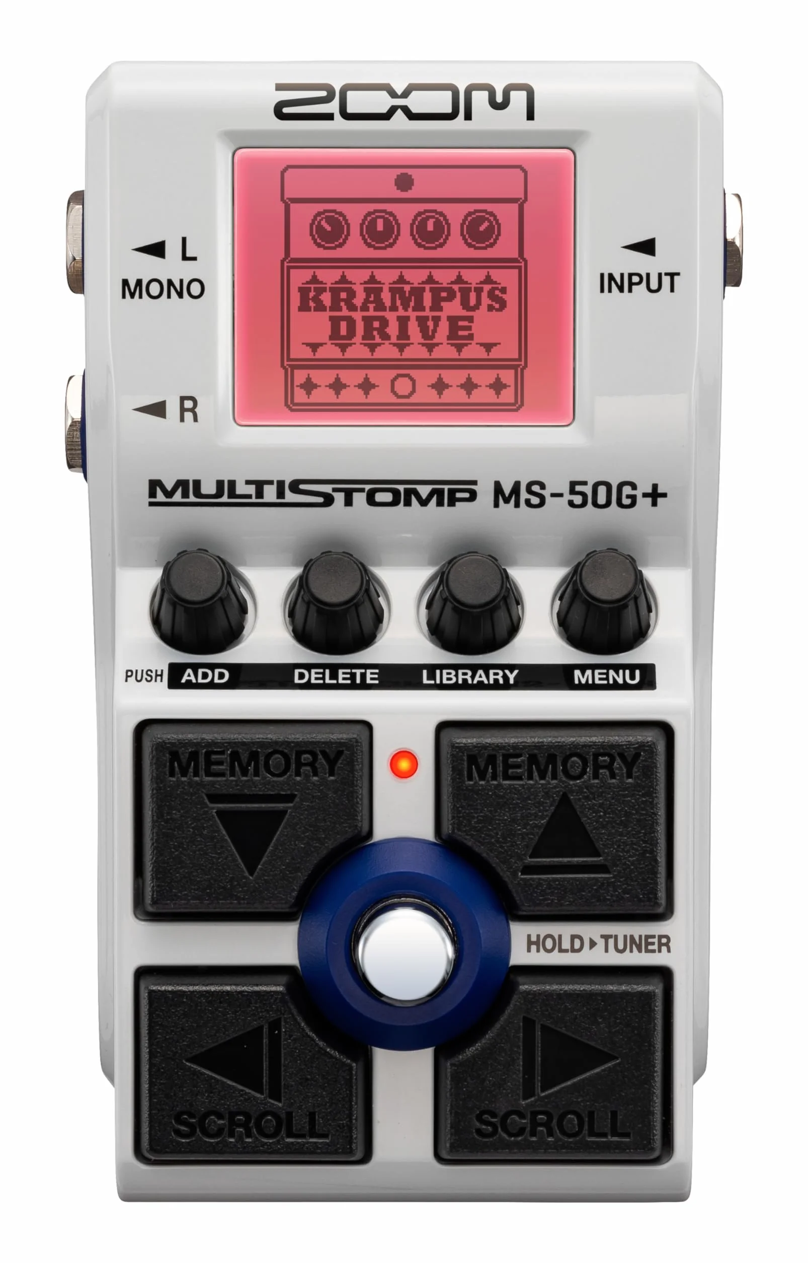 Zoom MS-50G+ Pedal multiefectos para guitarra, 1 stompbox, 100 efectos, salidas estéreo, afinador, incluye drivers, modulaciones, delays, reverbs, compresores y más