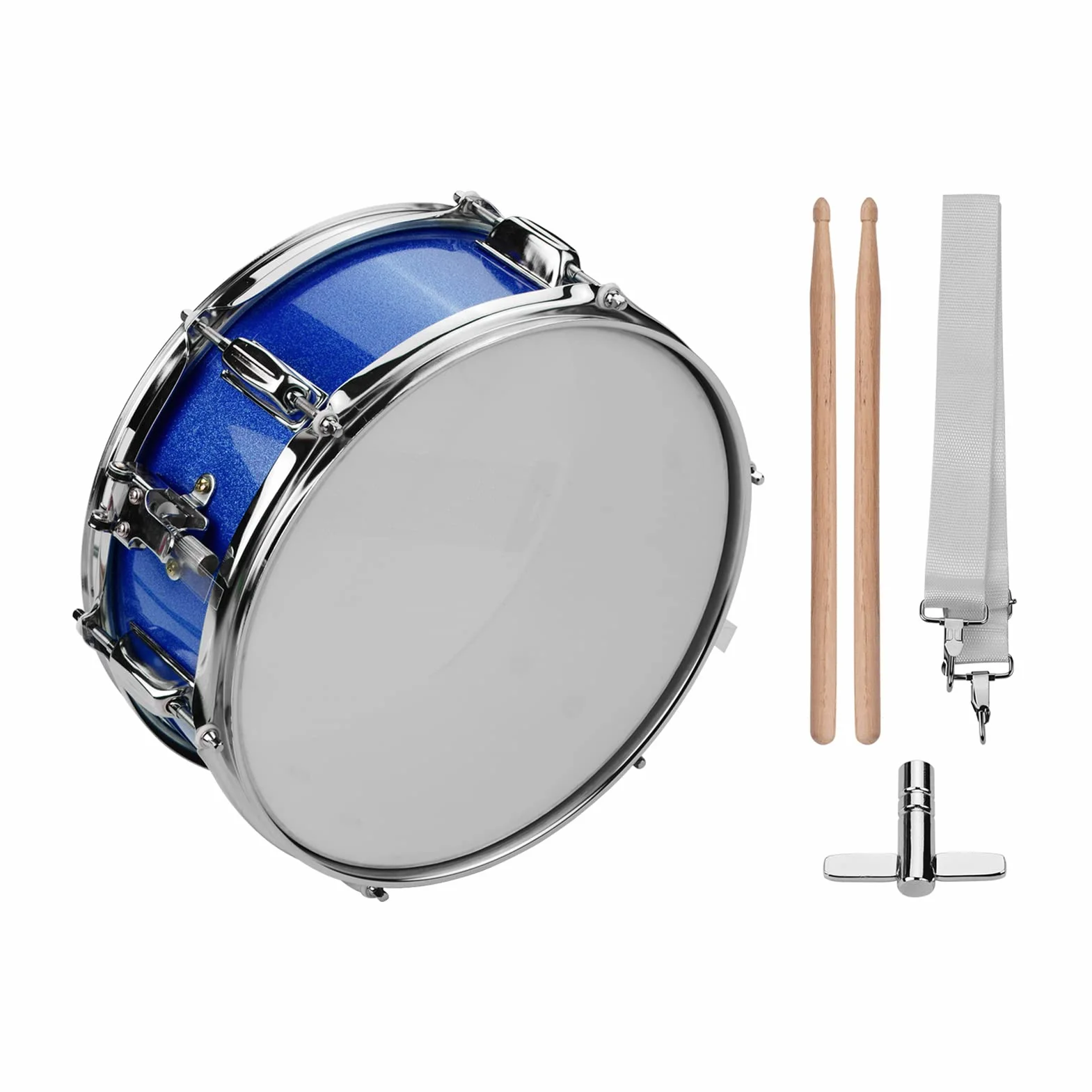 Snare de 30 Pulgadas Con Baquetas, Correa Para Hombro y Llave Para Estudiantes y Bandas