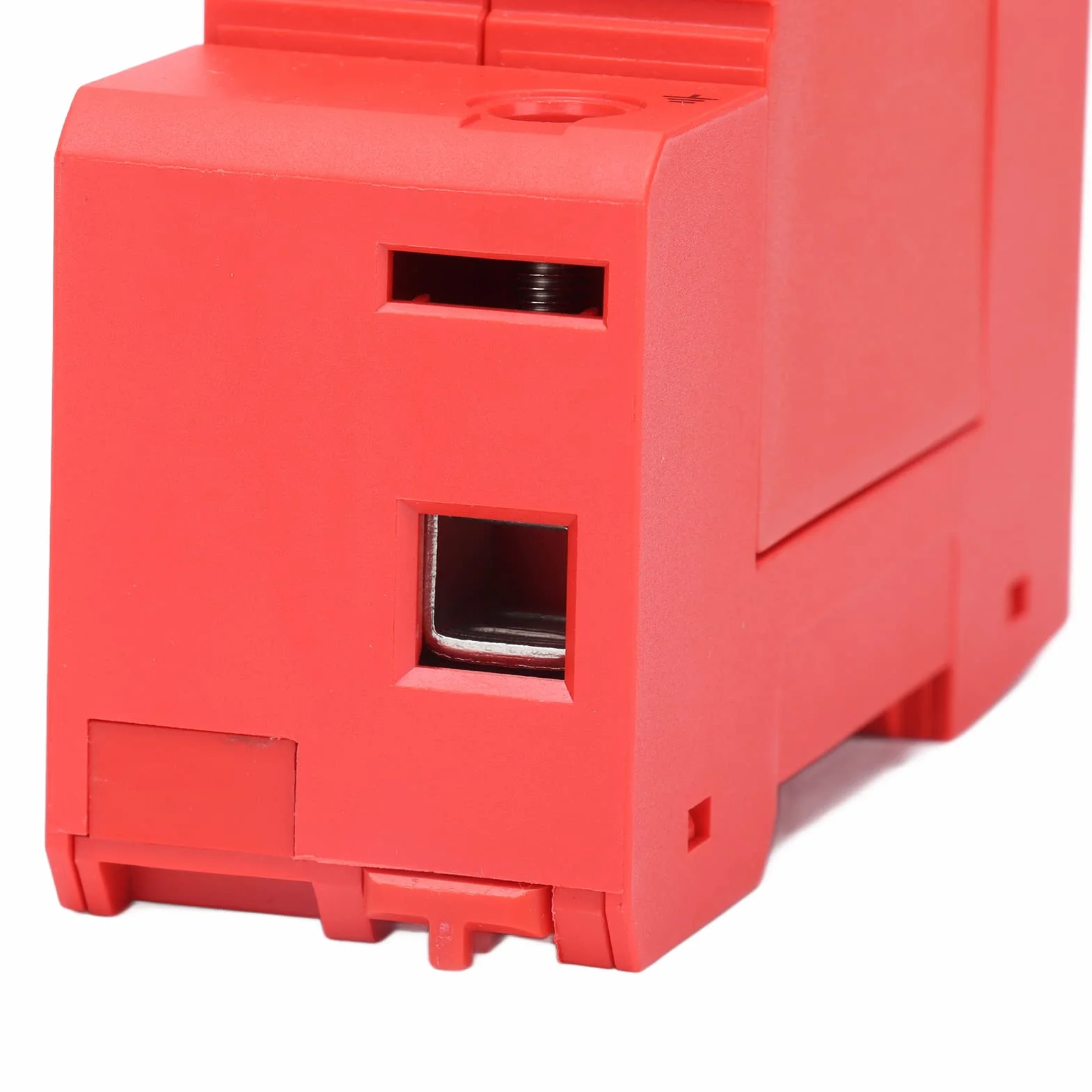 DEWIN Protector contra sobretensiones, dispositivos de protección contra sobretensiones Descargador fotovoltaico de CC 2P 40KA con señal remota, instalación de riel, 2 piezas(DC 500V)