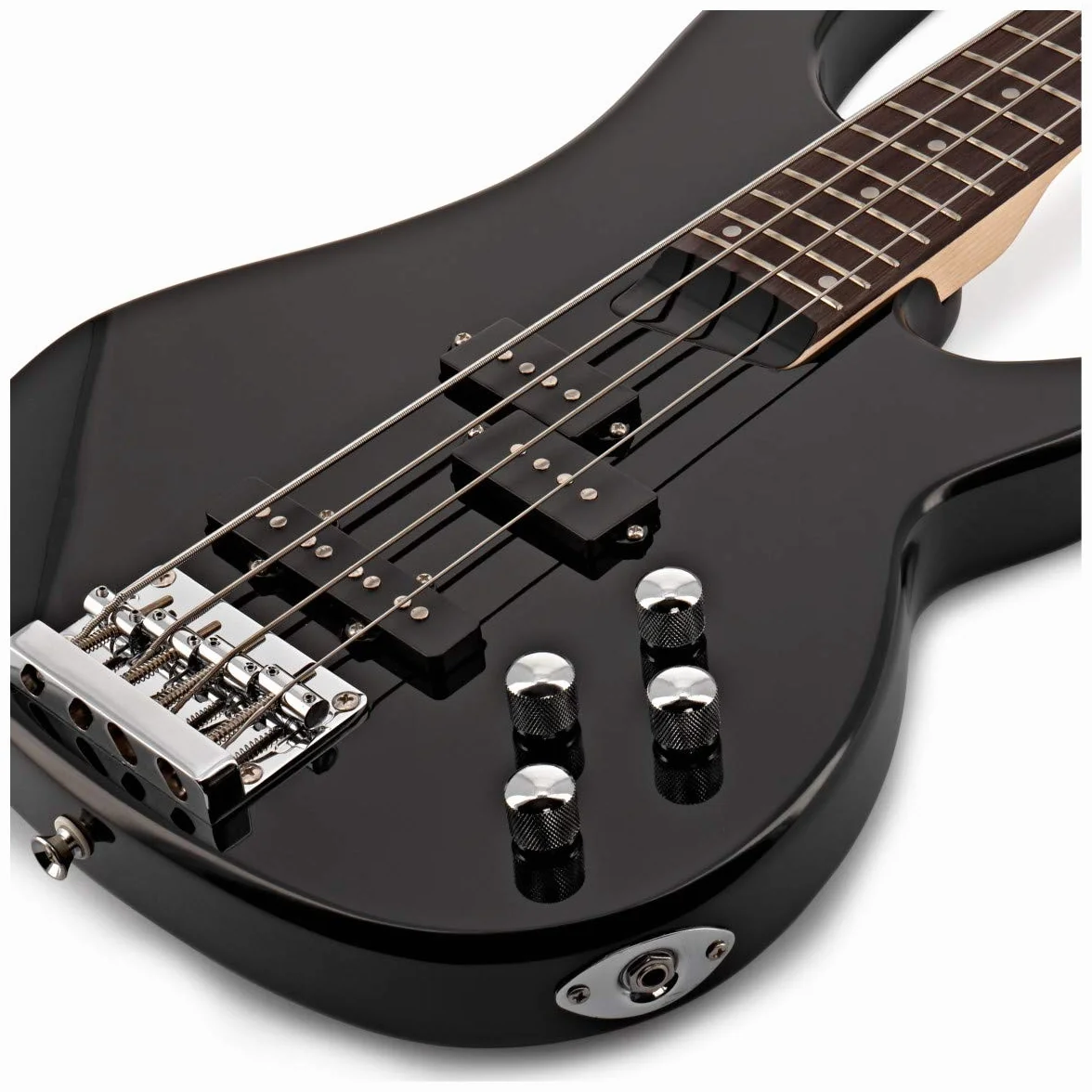 Bajo Eléctrico Con Amplificador De 15 W Chicago de Gear4music 4 Cuerdas Negro