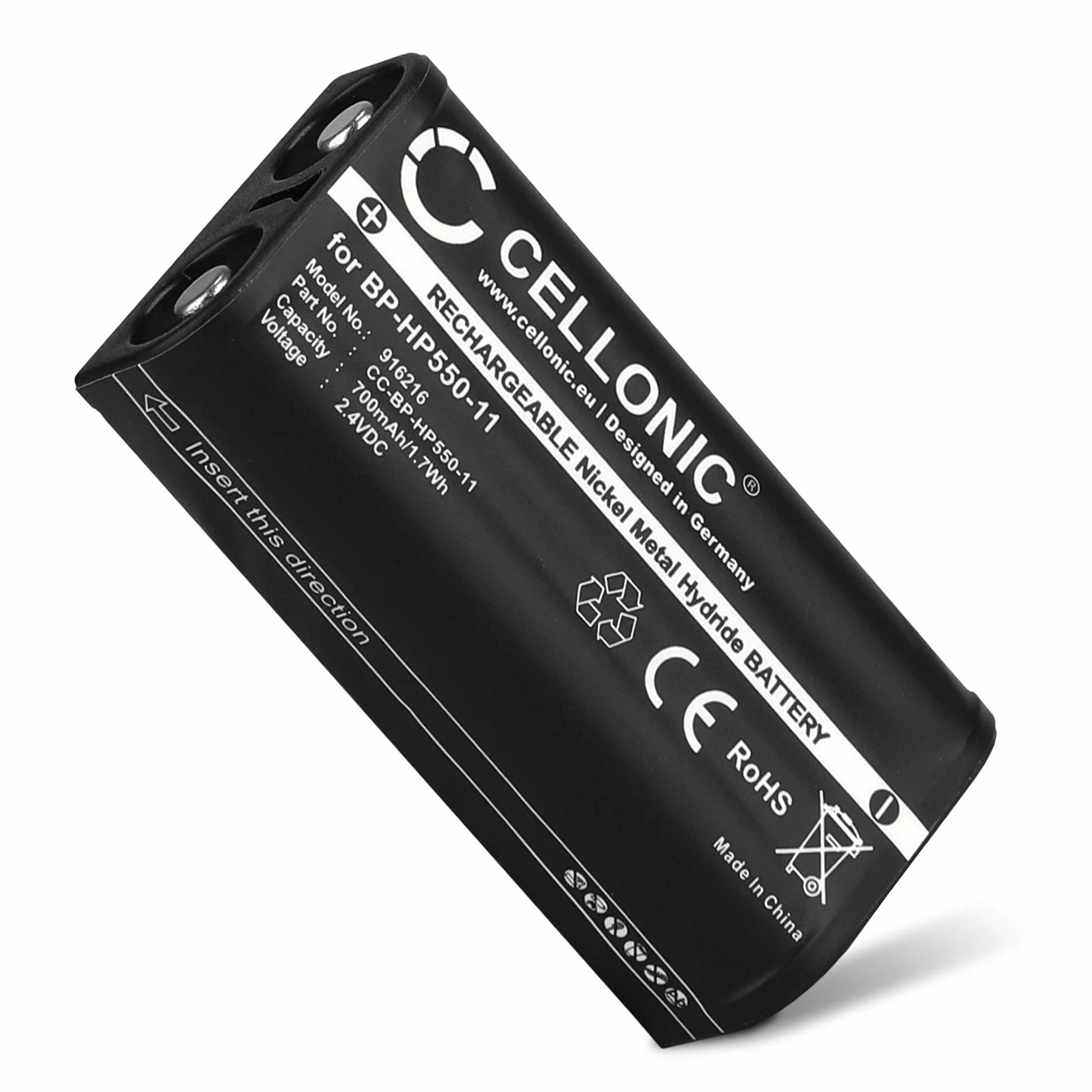CELLONIC Batería para Auricular Compatible Sony MDR-RF4000 MDR-IF245RK BP-HP550 700mAh 2.4V