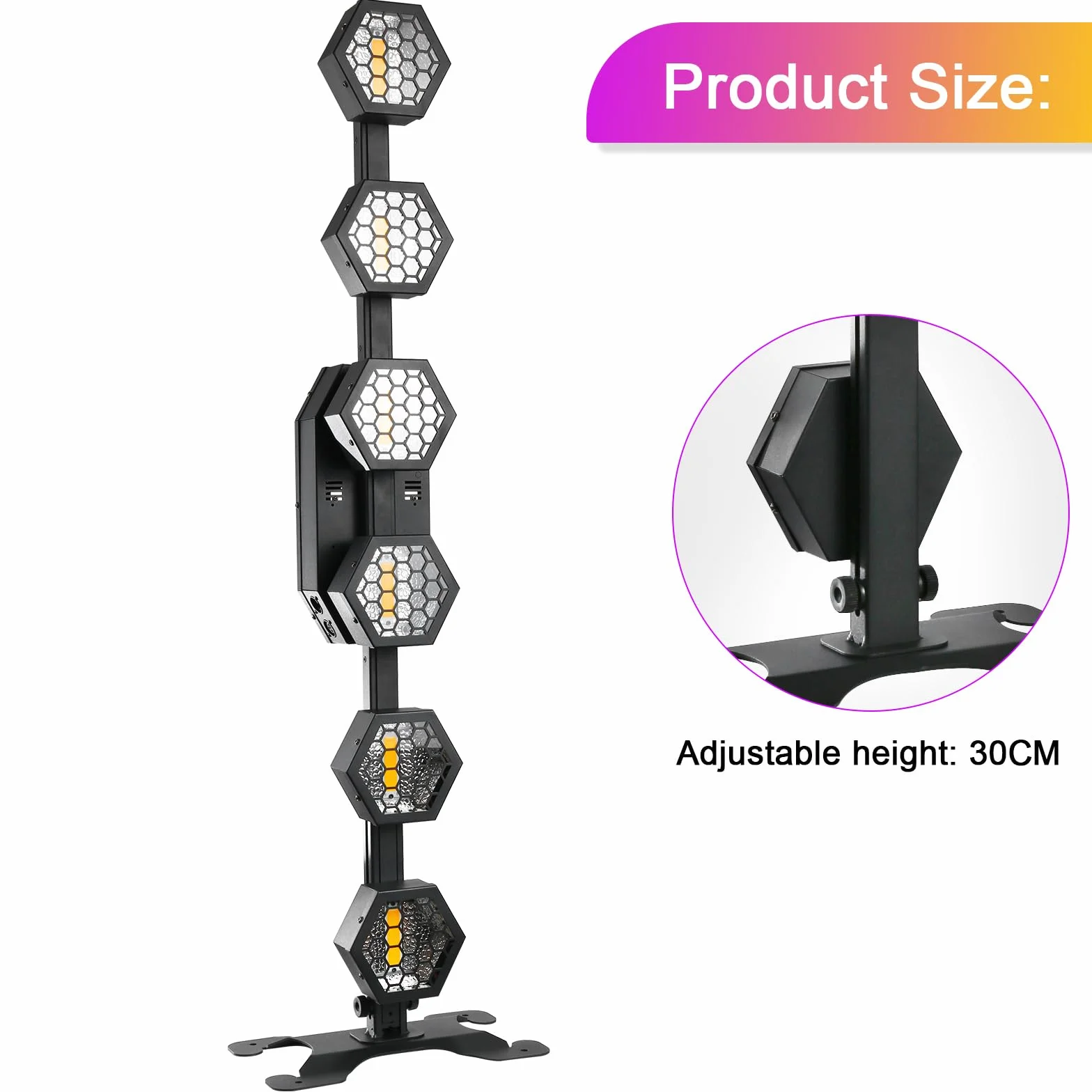 2PCS Focos PAR COB Lineales Vintage, Luces de Escenario LED 240W con DMX512, Luces DJ RGB para Fiestas, Conciertos, Bodas, Discotecas, Bares