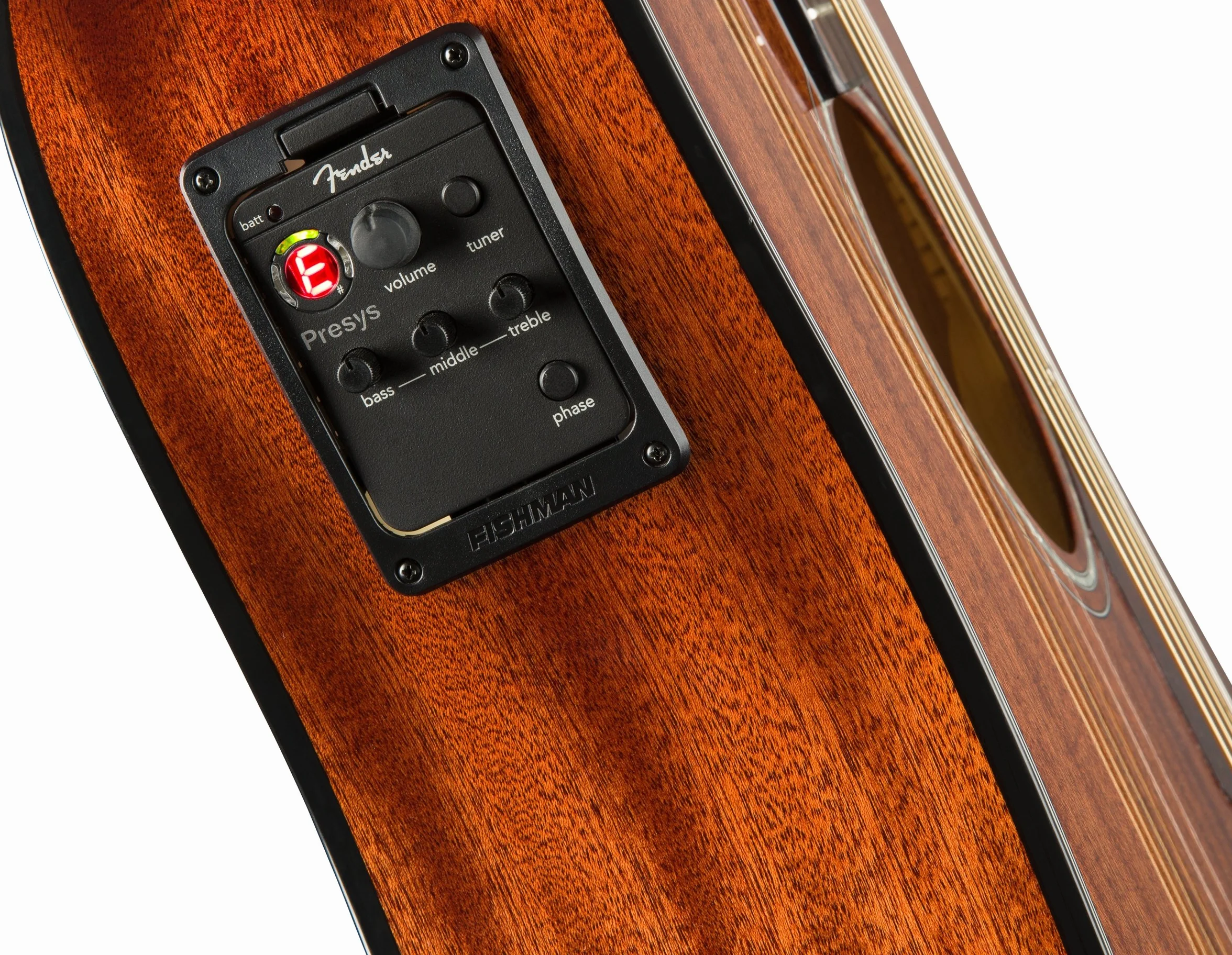Fender CD-140SCE Dreadnought Guitarra Acústica Electrificada, Caoba Natural, con Estuche Rígido, Incluye cursos virtuales gratuitos en Fender Play