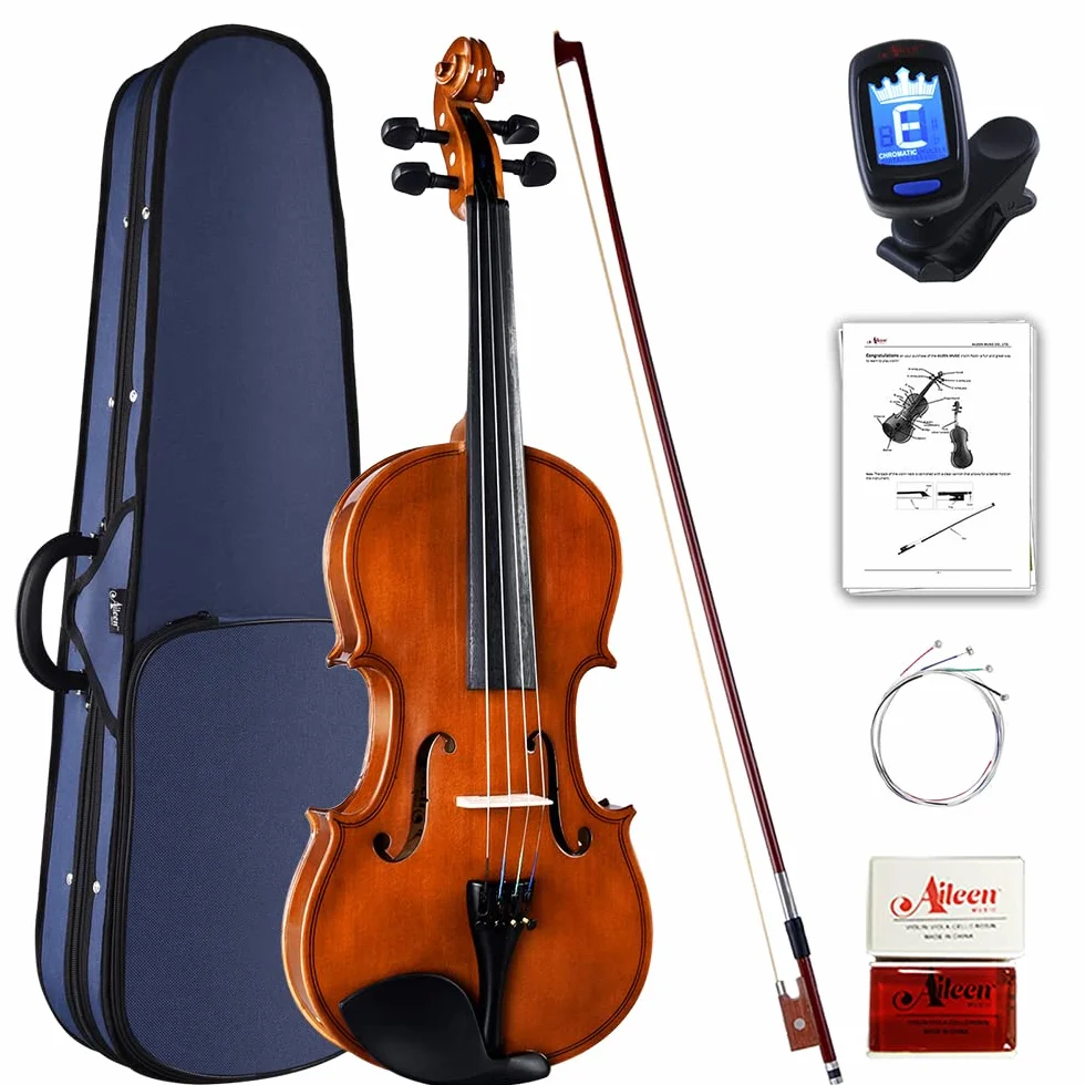 Aileen Violín 4/4 Set para Principiantes Violín para Niños con Manual de Usuario