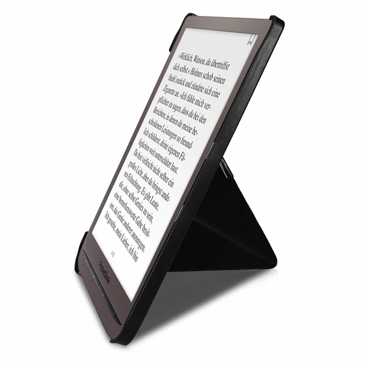 kwmobile Carcasa Compatible con Pocketbook InkPad 3/3 Pro/Color/Vivlio InkPad 3 Funda con Soporte - Negro