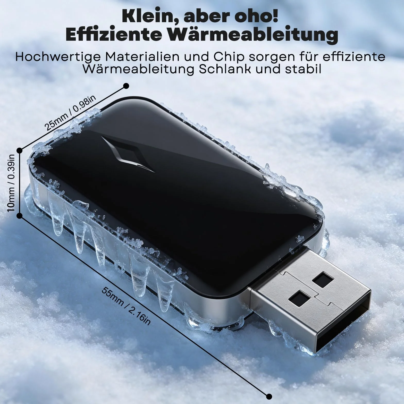 Adaptador inalámbrico para CarPlay, Adaptador Android Auto Inalámbrico de Conexión por Cable a Inalámbrica, Conectar y Usar, Mini y Estable, Compatible con iOS 9+ y Coches con CarPlay por Cable