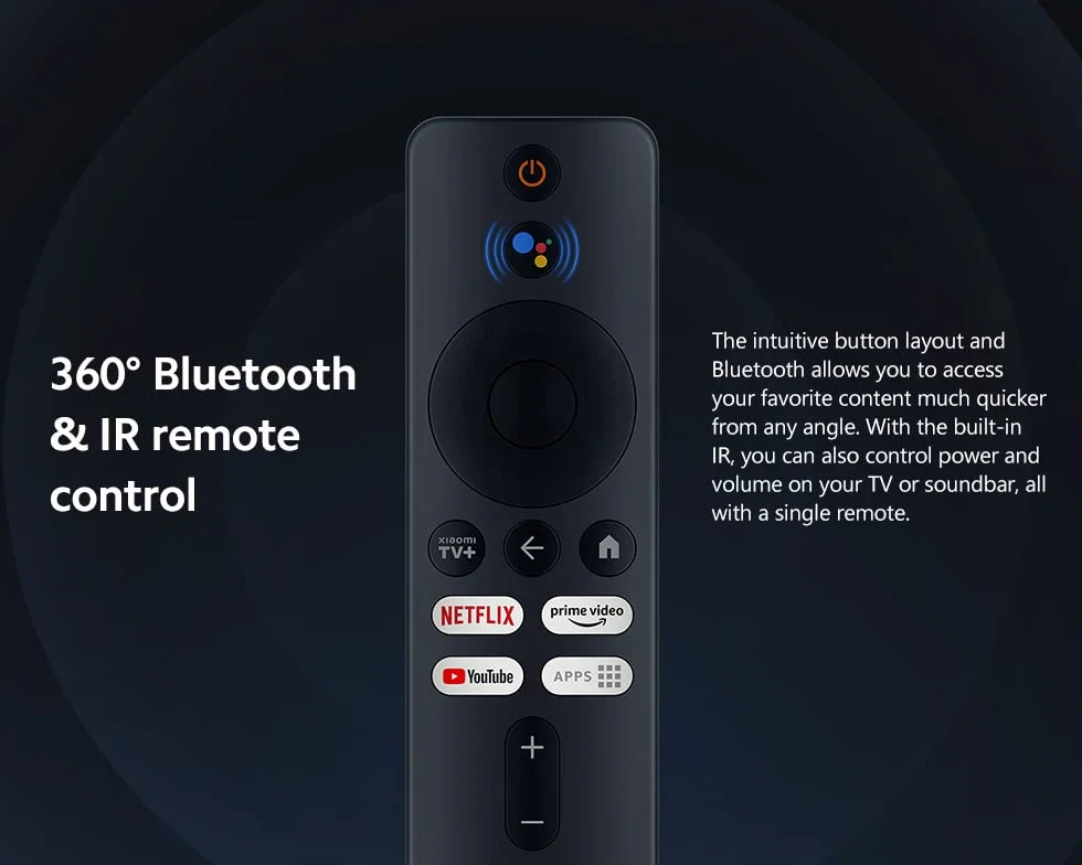 Xiaomi TV Box S 2nd Gen 4K Ultra HD Streaming Media Player 2GB RAM 8GB ROM Smart TV Box Google TV Dolby Vision HDR10+ Dolby Atmos DTS-HD Negro