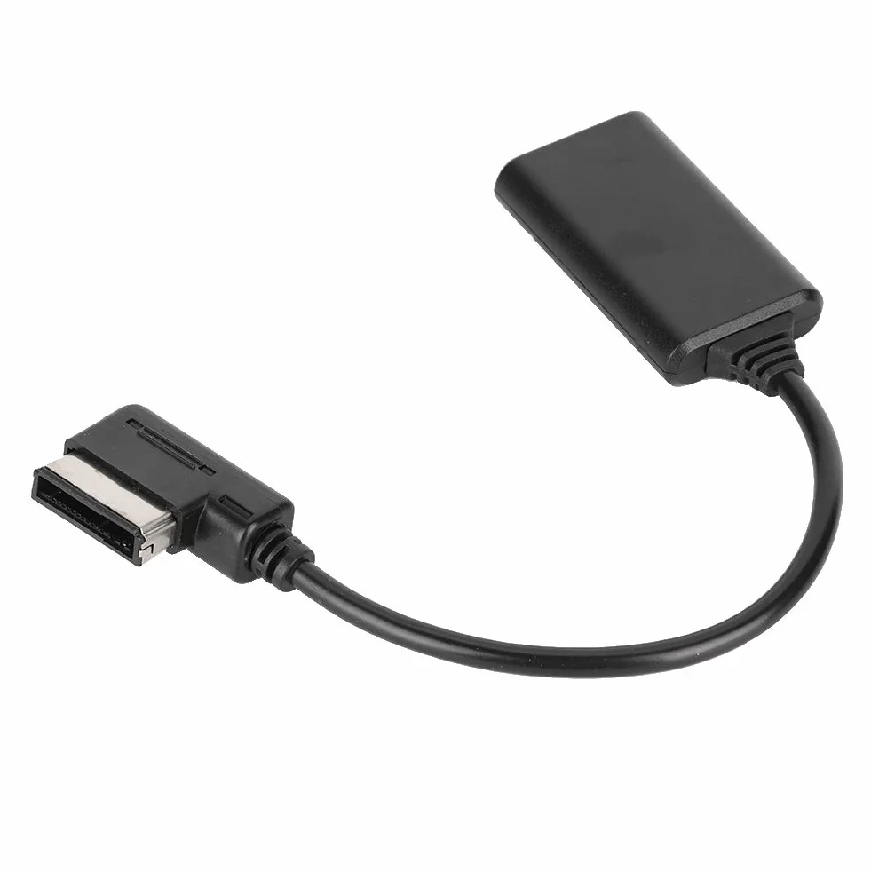 Aramox Cable de Audio, Bluetooth5.0 AUX Adaptador de Interfaz de m¨²Sica Cable de Audio Se Adapta a AMI MMI MDI, Negro