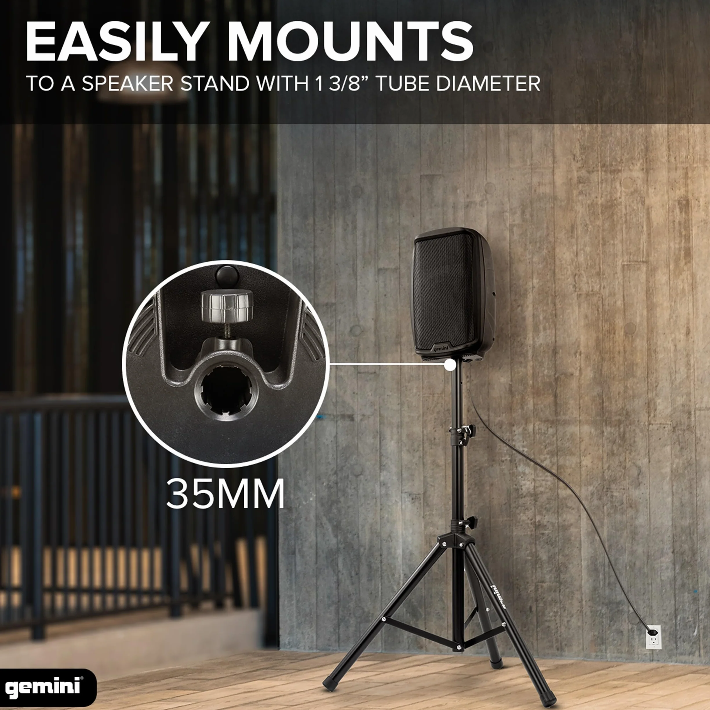 Gemini AS-2108P: 500 Watt Active 8” Loudspeaker