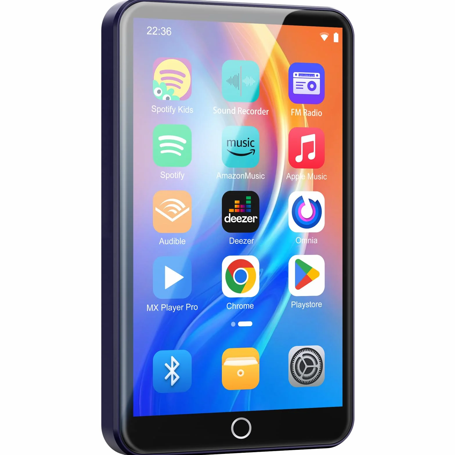 Reproductor MP3 80GB WiFi Bluetooth Pantalla Táctil IPS 4 Pulgadas Android Spotify Audible Amazon Music Deezer