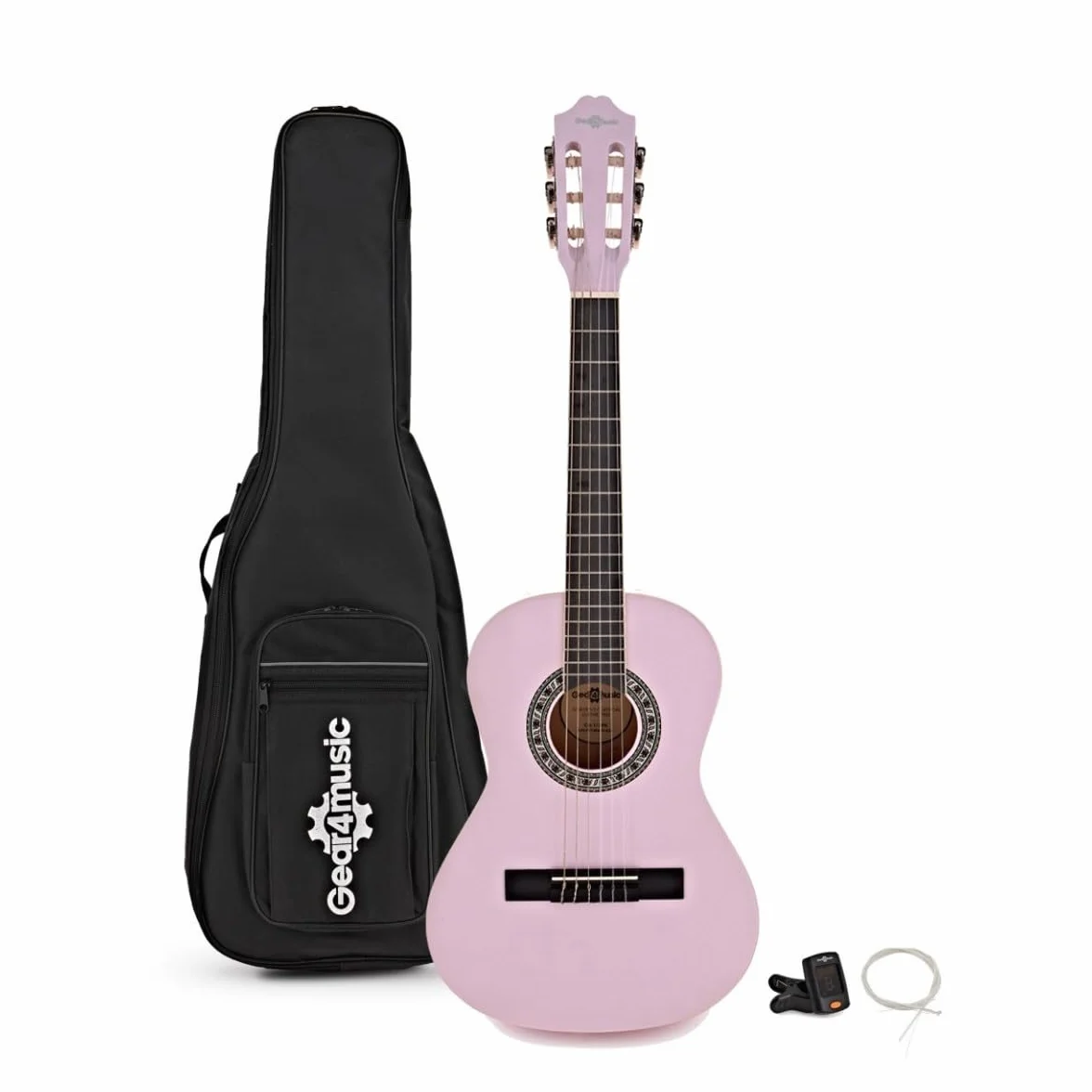 Set de Guitarra Clásica Júnior 1/2 Rosa de Gear4music