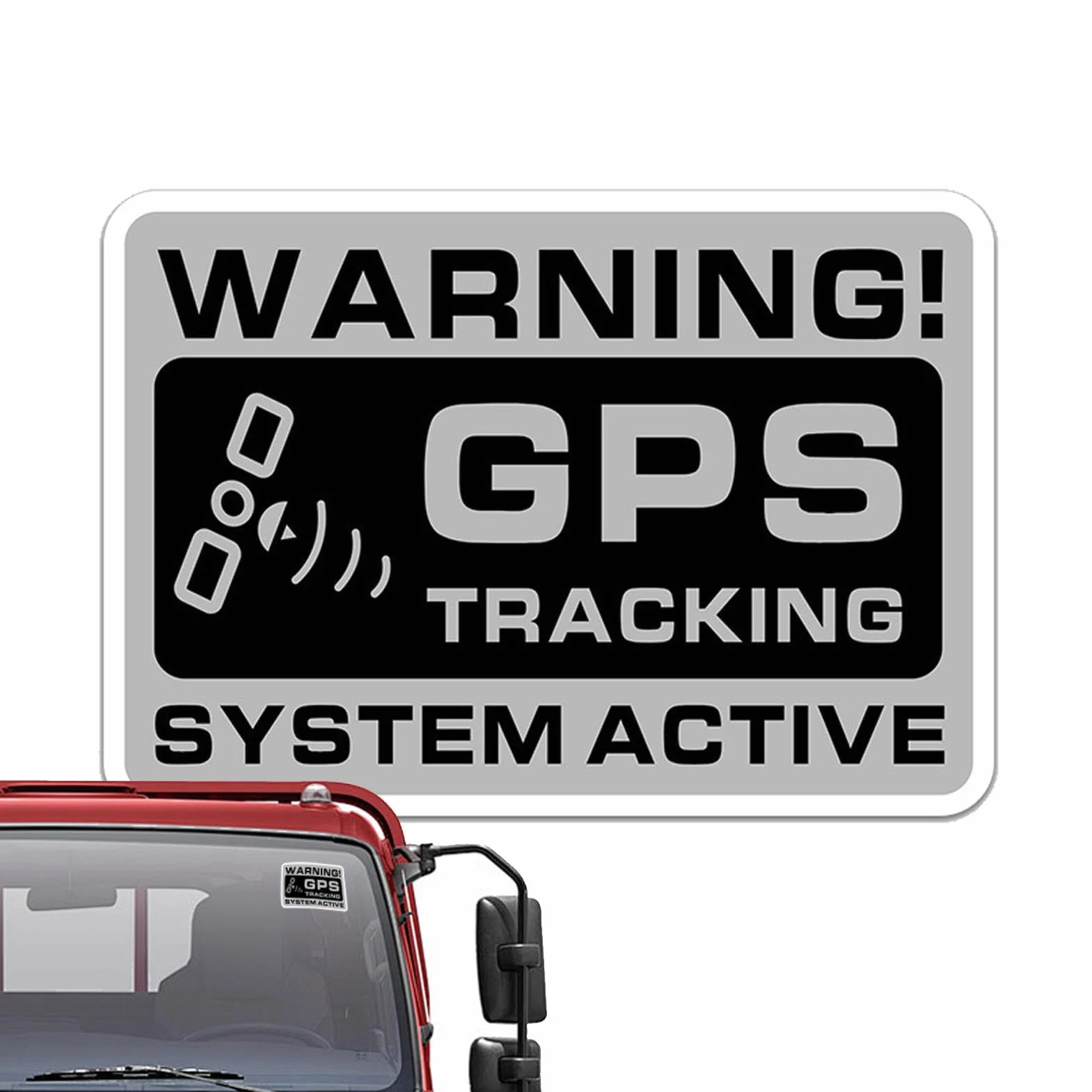 Pegatina de Seguimiento GPS, Advertencia Antirrobo para Vehículos, 10 Piezas