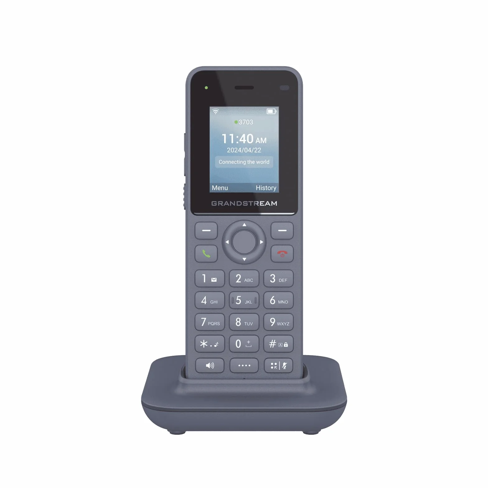 Grandstream WP816 Teléfono IP Wi-Fi inalámbrico Doble Banda 802.11a/b/g/n/AC/AX 6 Horas