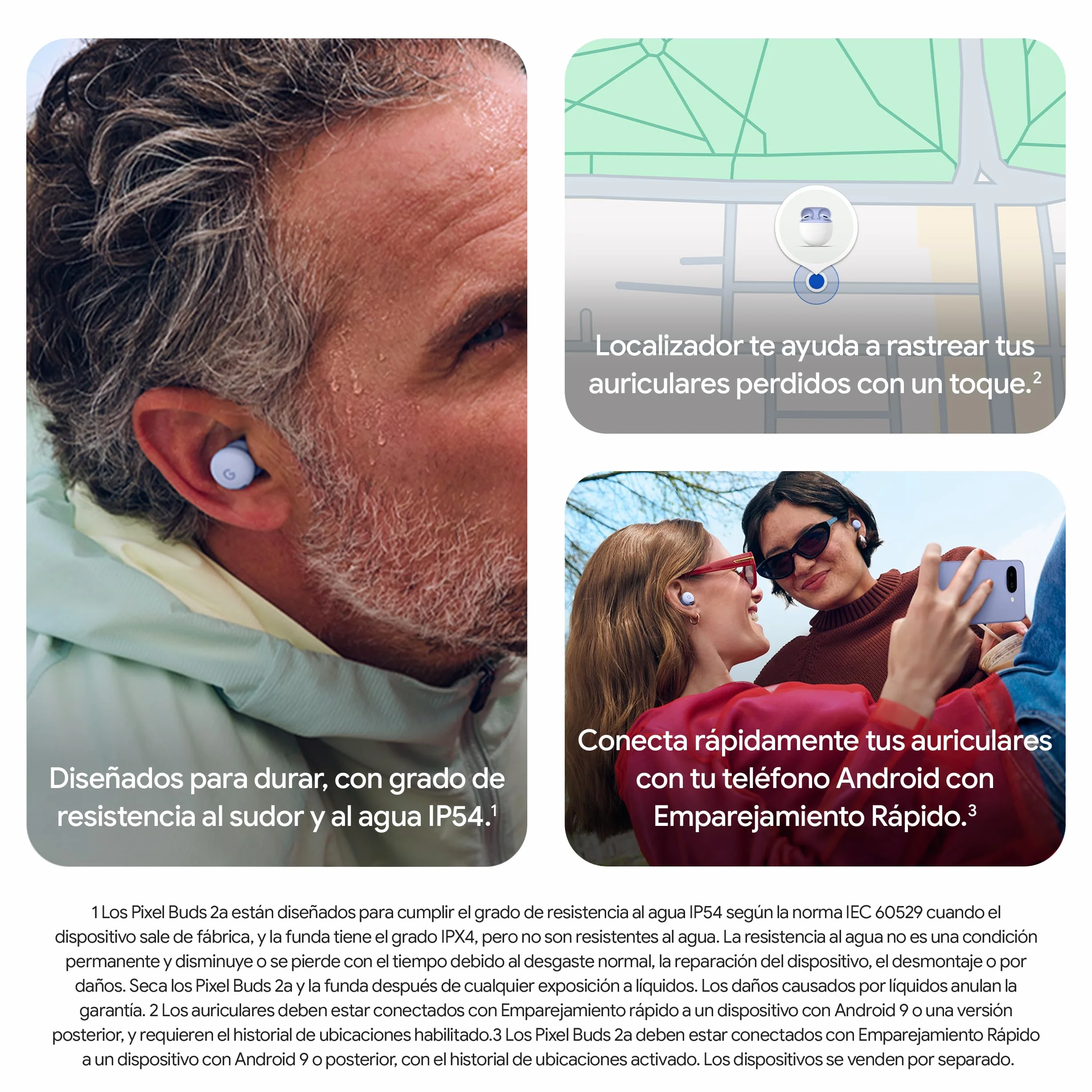Google Pixel Buds 2a - Auriculares de botón inalámbricos con Cancelación de Ruido Activa - Ligeros y cómodos - Resistentes al Agua - Compatibles con Bluetooth - Verde Musgo