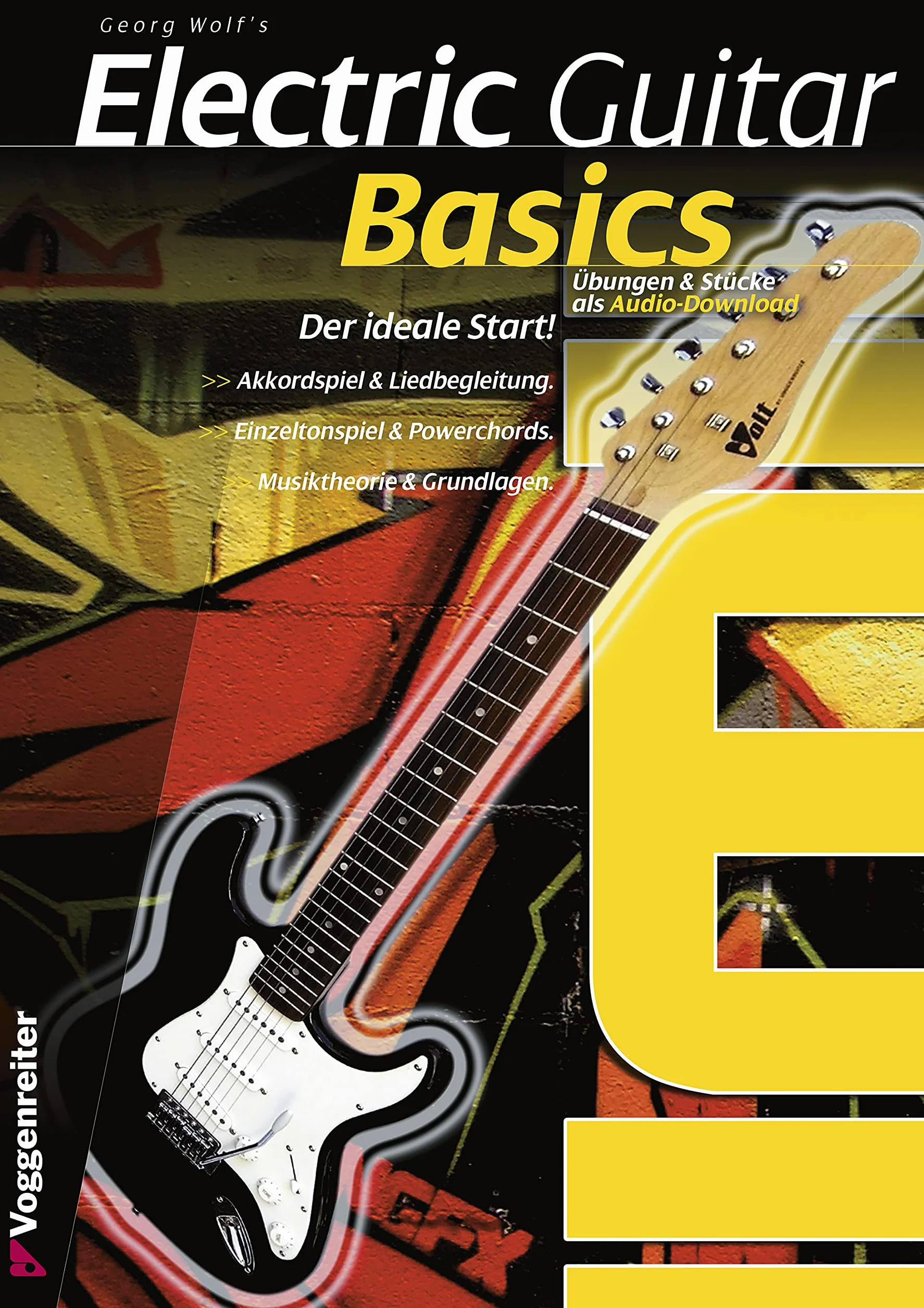 Volt EG100 E-Guitar Set - Set básico con guitarra eléctrica, amplificador, guía de aprendizaje y accesorios