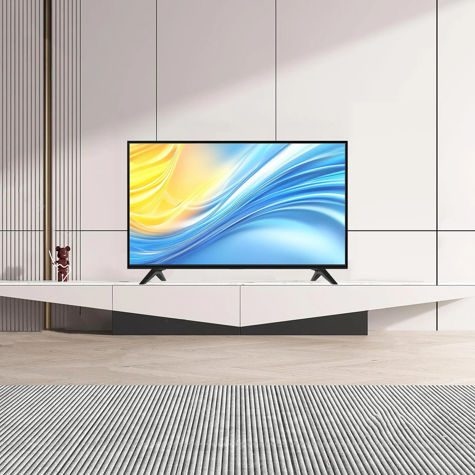 Juego De 2 Patas para LG TV Mueble, Patas De Muebles De TV Base De Soporte para LG Tvs 49 59 55 Y 60 Pulgadas Soporte De Reemplazo para Televisores con Tornillos Negros (49 59 55 Pulgadas)